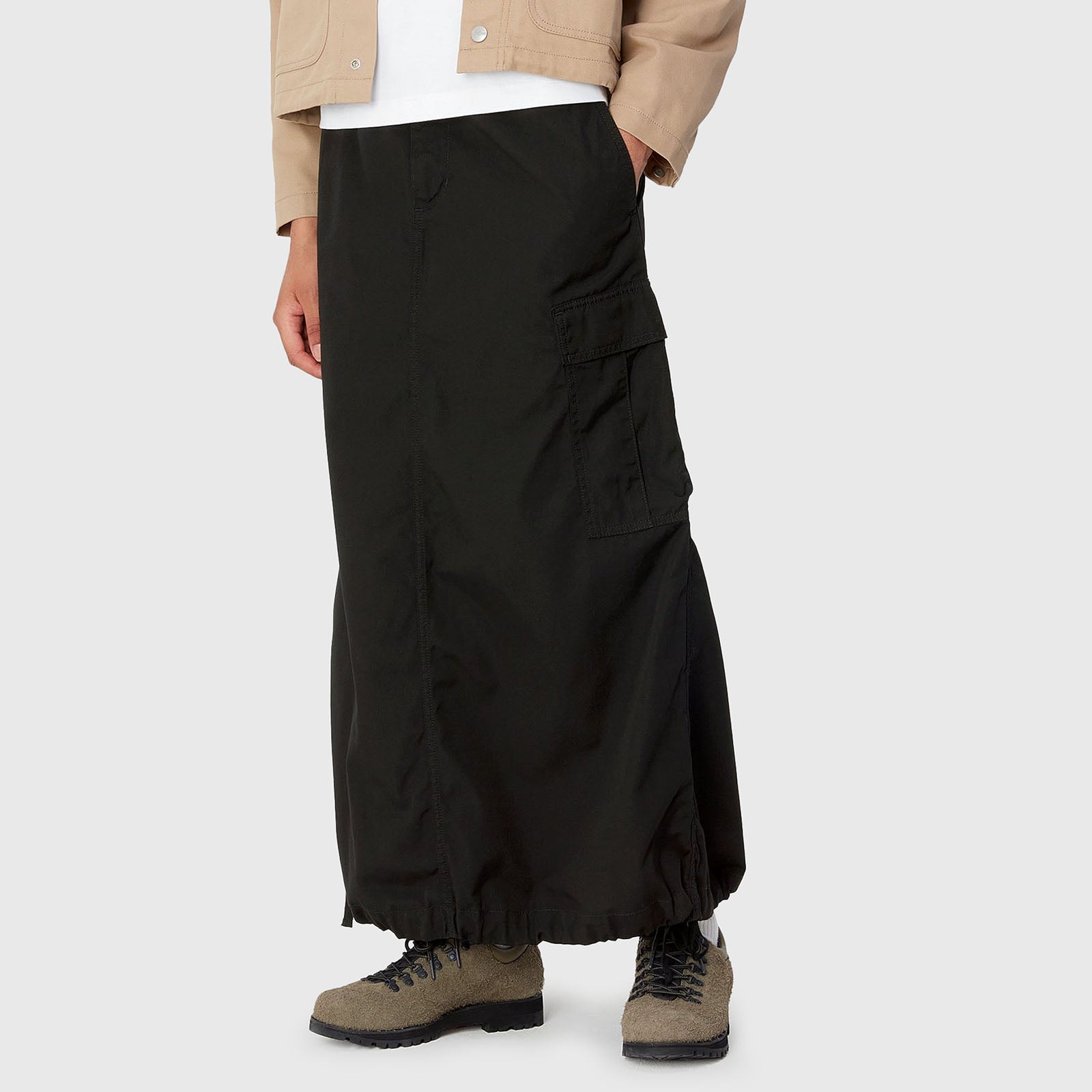 Carhartt Wip W' Cargo Skirt Long Nero Donna - 6