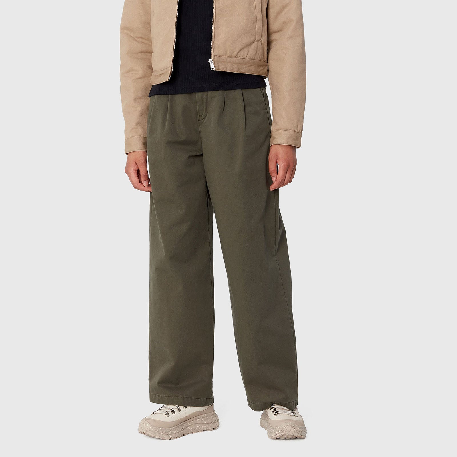 Carhartt Wip W' Leola Pant Verde Militare Donna - 4