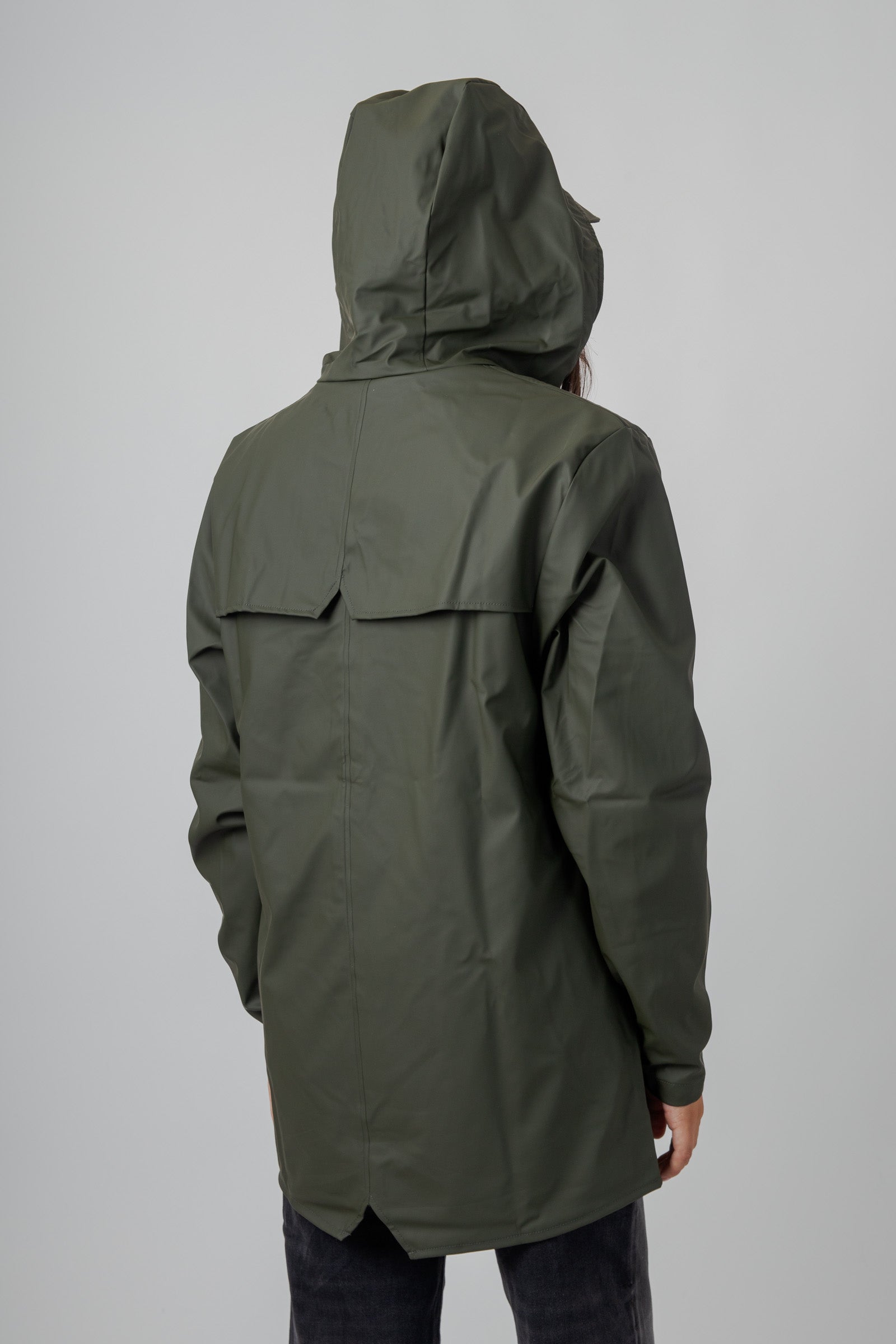 Rains Jacket Verde Donna - 4