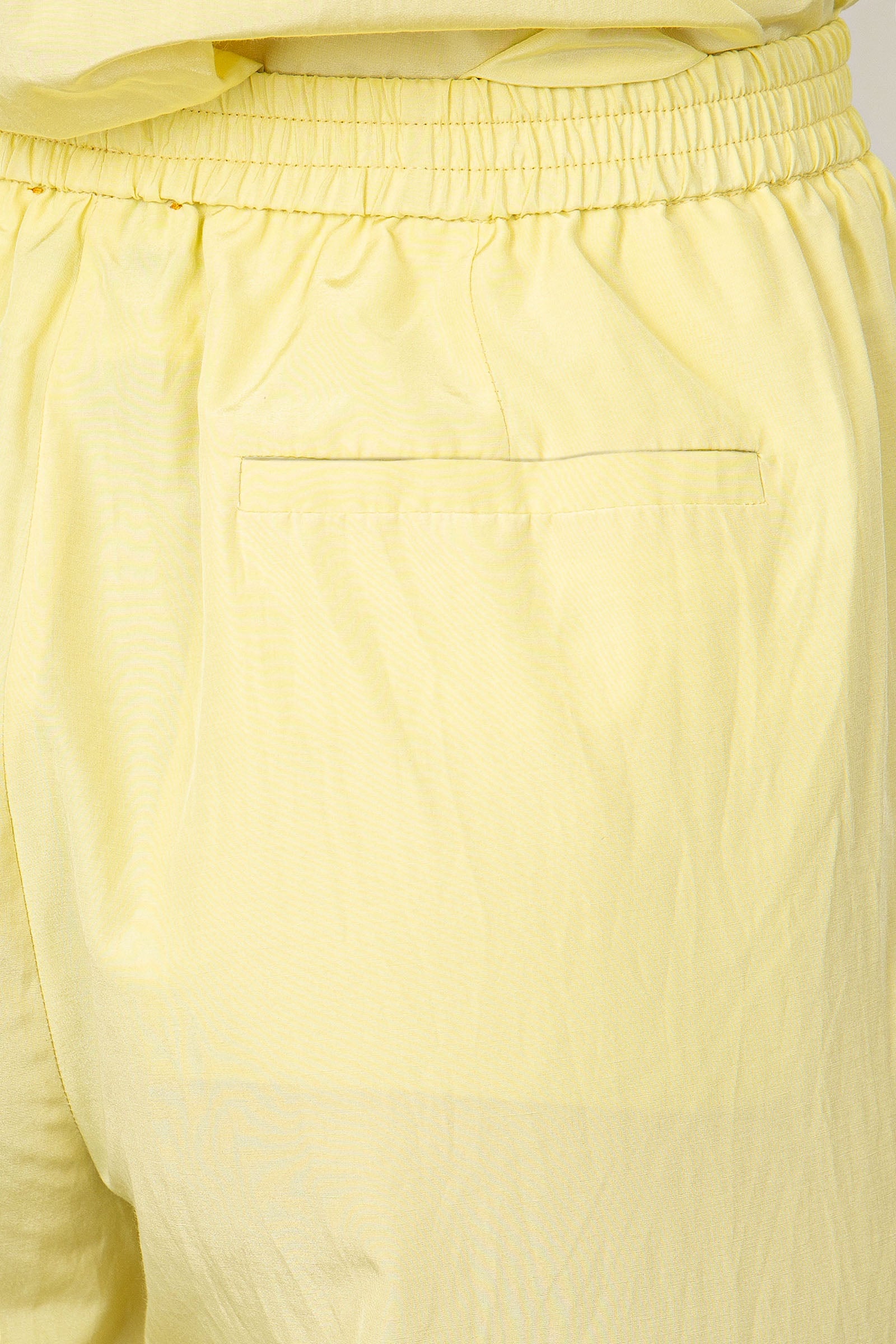 Forte Forte Chic Taffeta Yellow Cotton Pants - 5