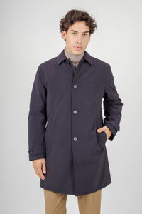 Aspesi Impermeabile Perfetto Blu Navy Uomo aspesi