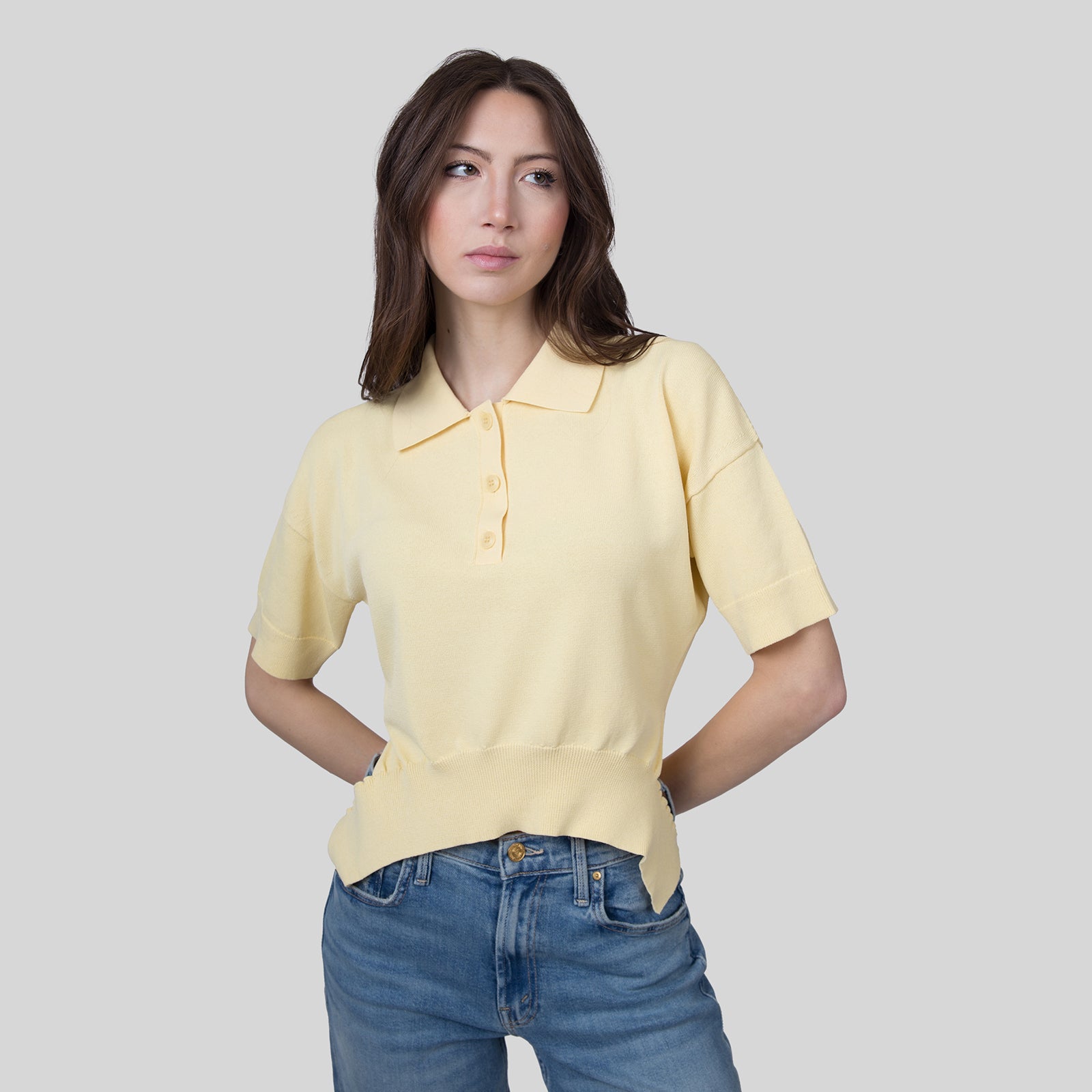 Erika Cavallini Polo Barbara Giallo Donna - 8