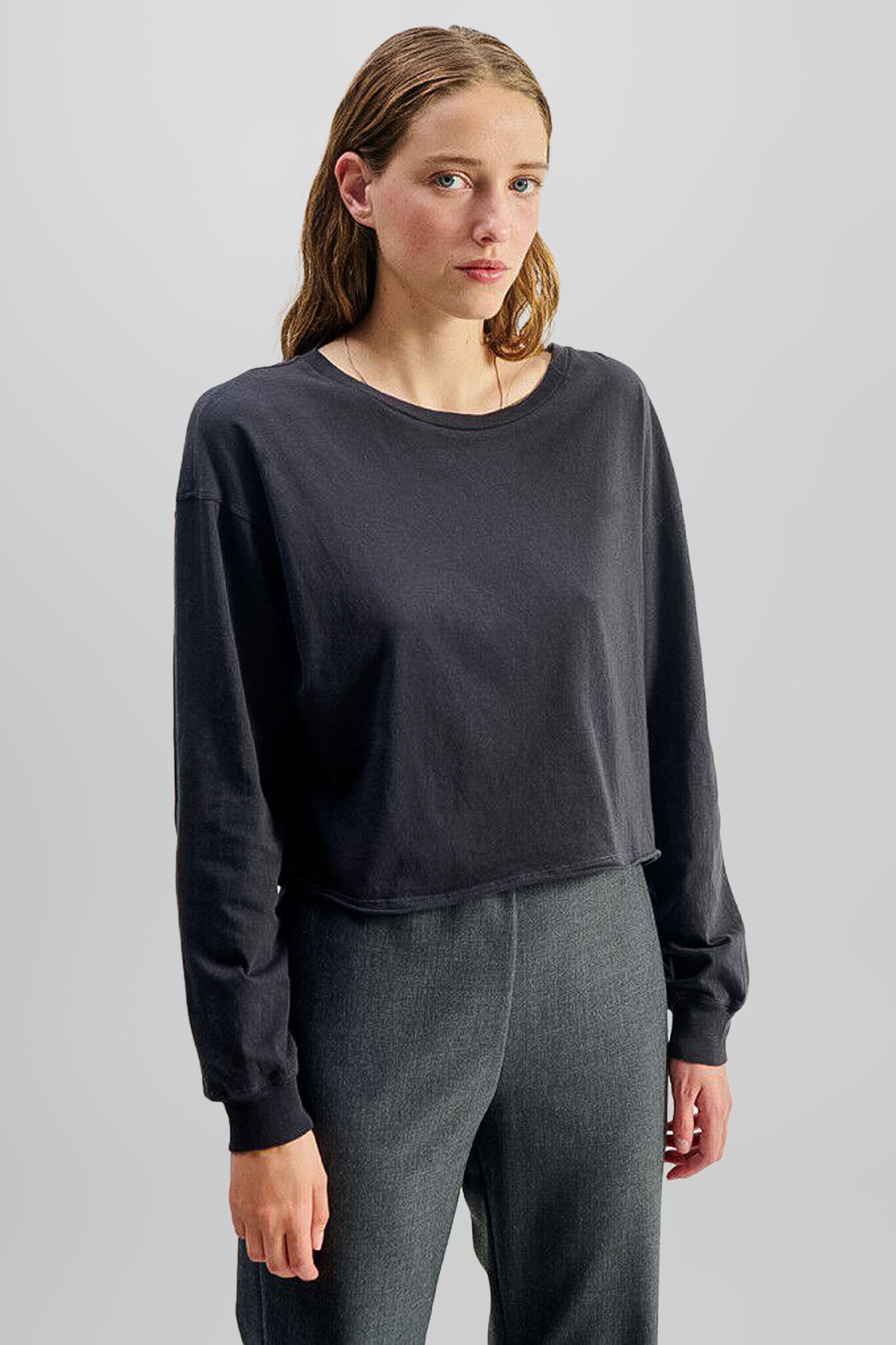 American Vintage T-shirt Apoly Antracite Donna - 1