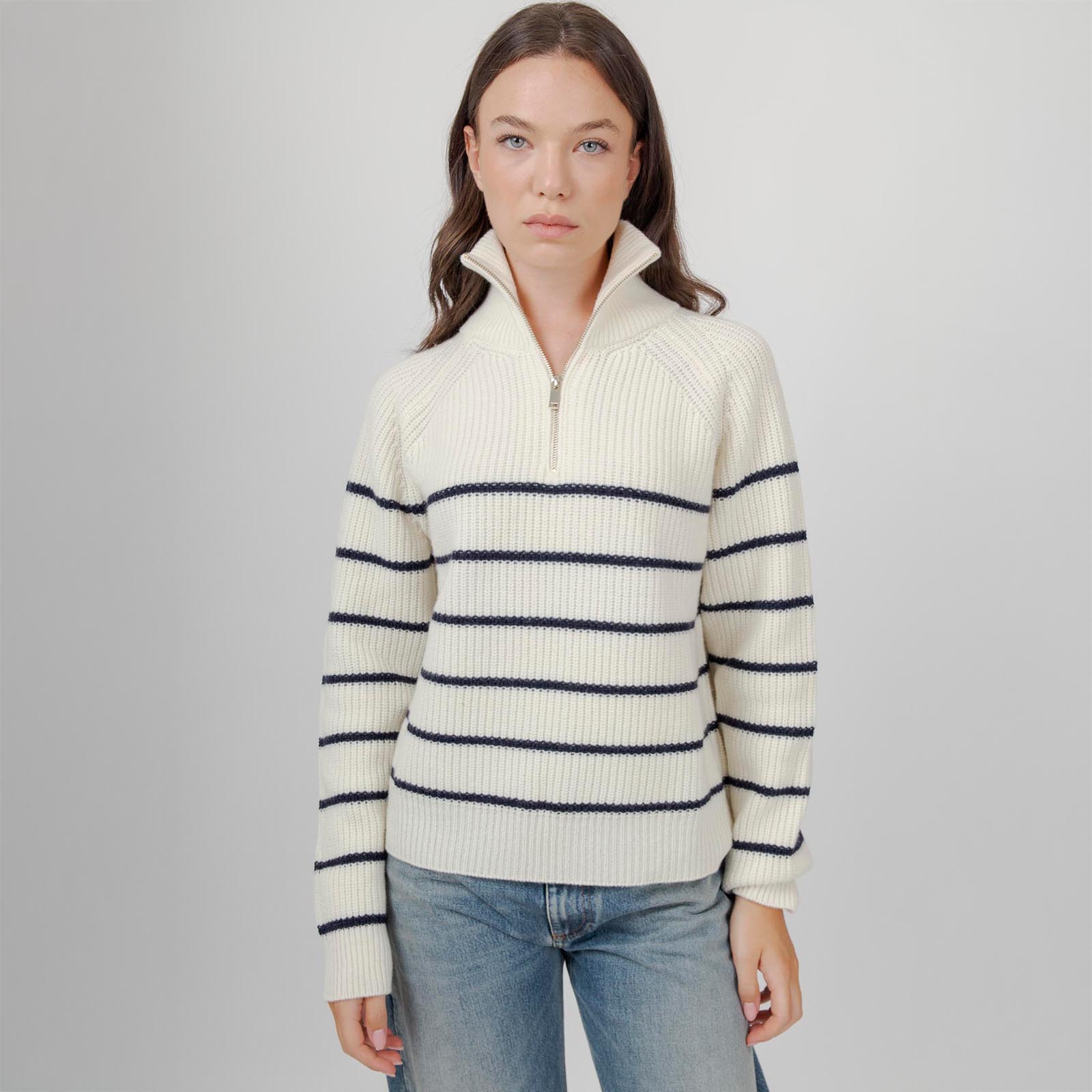 Semicouture Maglia Pascale Bianco/blu Donna - 7