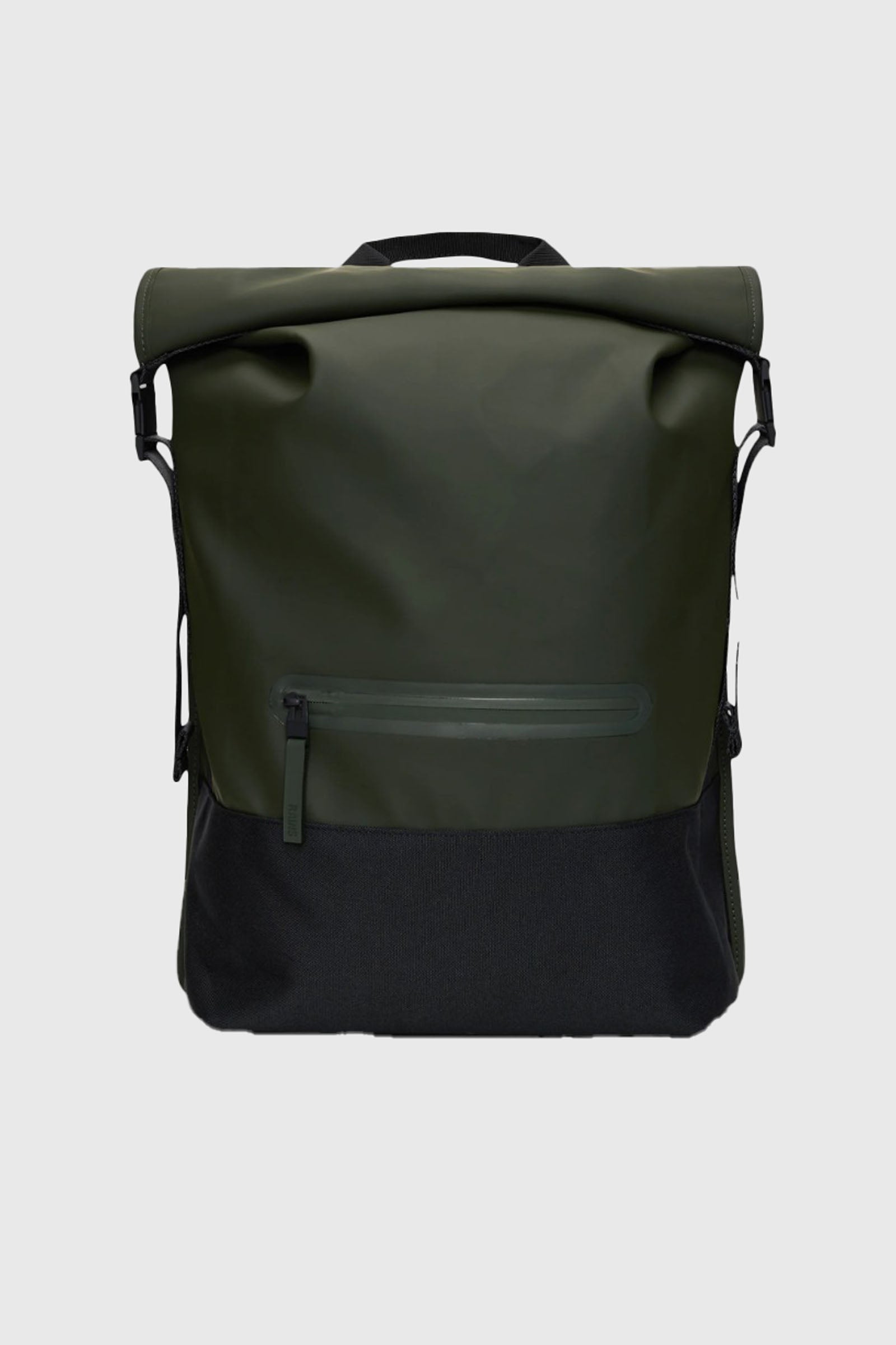 Rains Trail Rolltop Backpack Verde Scuro Unisex - 1