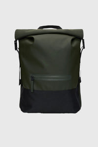 Rains Trail Rolltop Backpack Verde Scuro Unisex rains