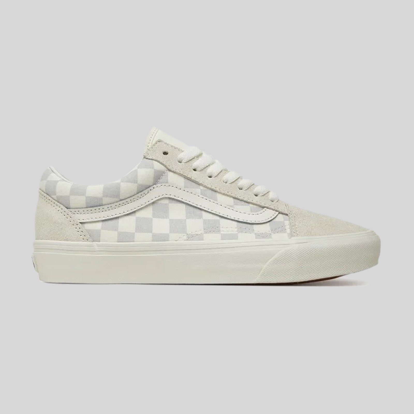 Vans "off The Wall" Sneaker Old Skool Checkboard Grigio Chiaro Unisex - 7