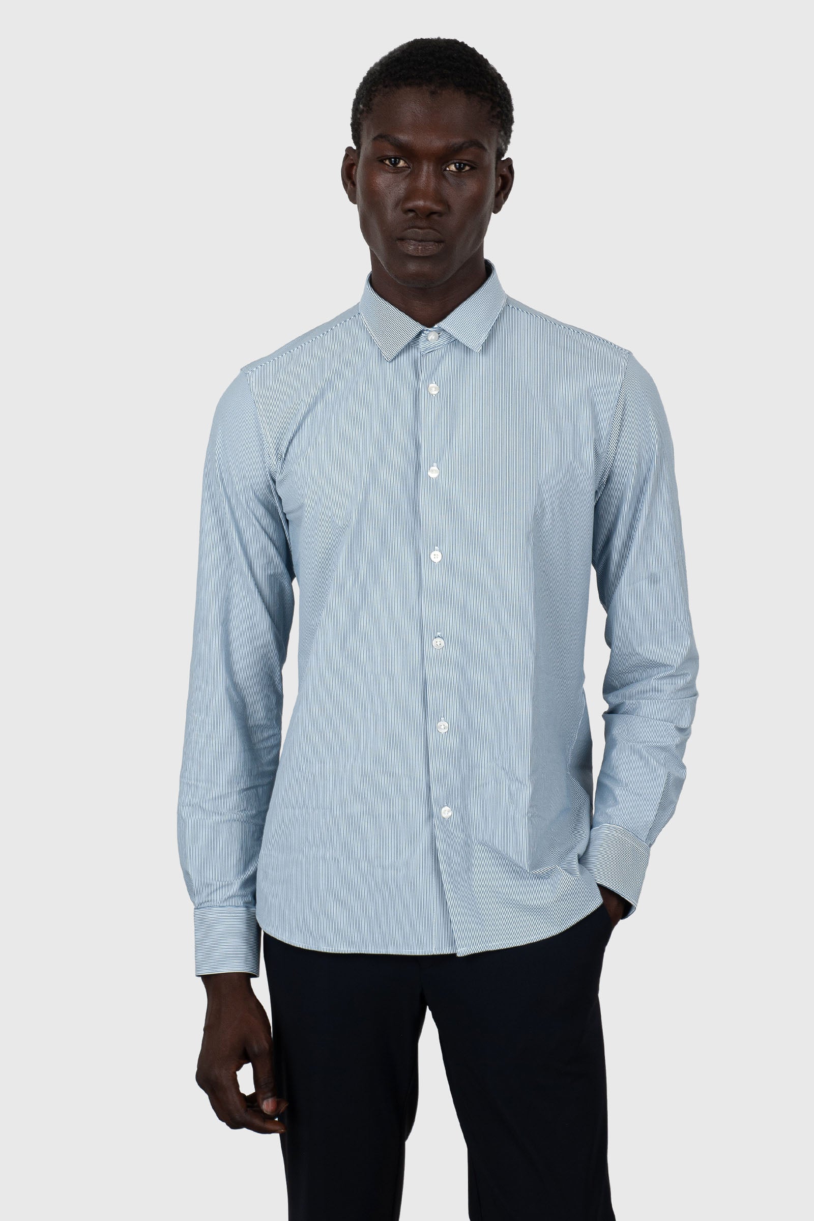 Rrd Oxford Jacquard Open Shirt Multicolore Uomo - 1