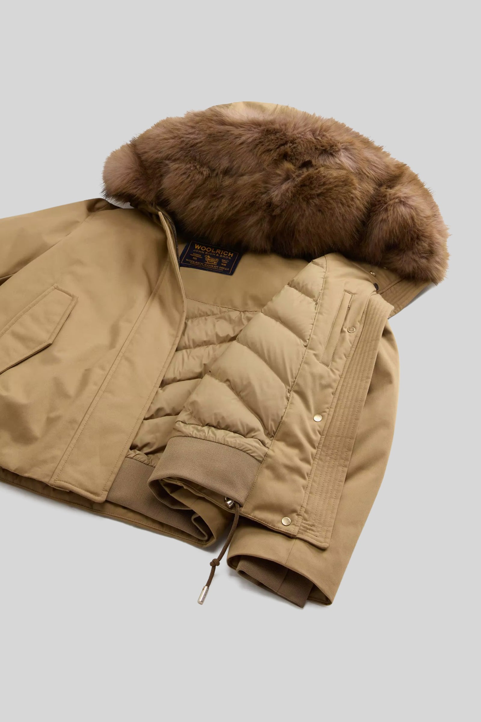Best Cotton Con Faux Fur Short Parka - 7