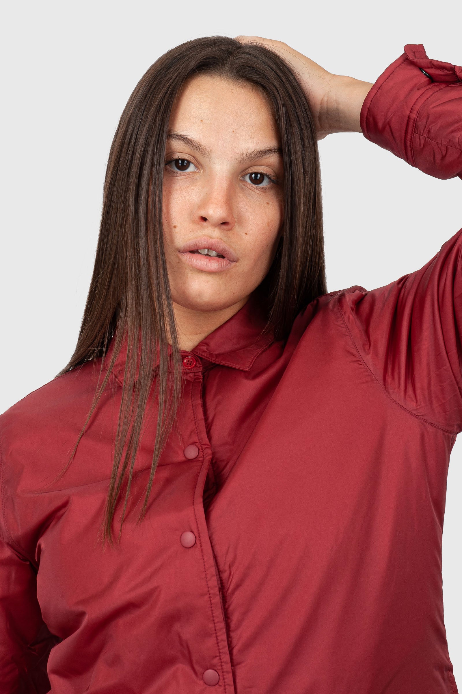 Aspesi Camicia Glue Bordeaux Donna - 2