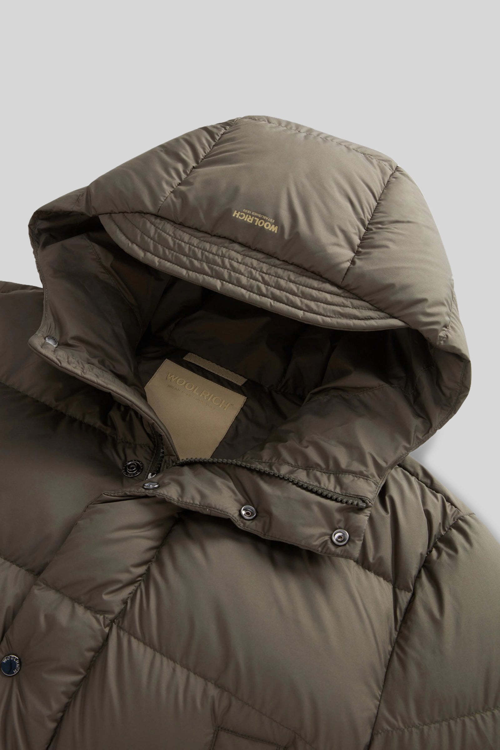 Woolrich Cloud Davis Parka Verde Uomo - 4