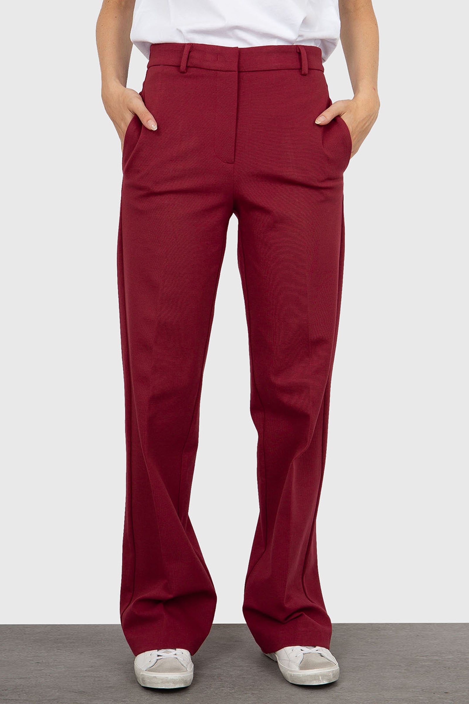 Grifoni Pantalone Bordeaux Donna - 1