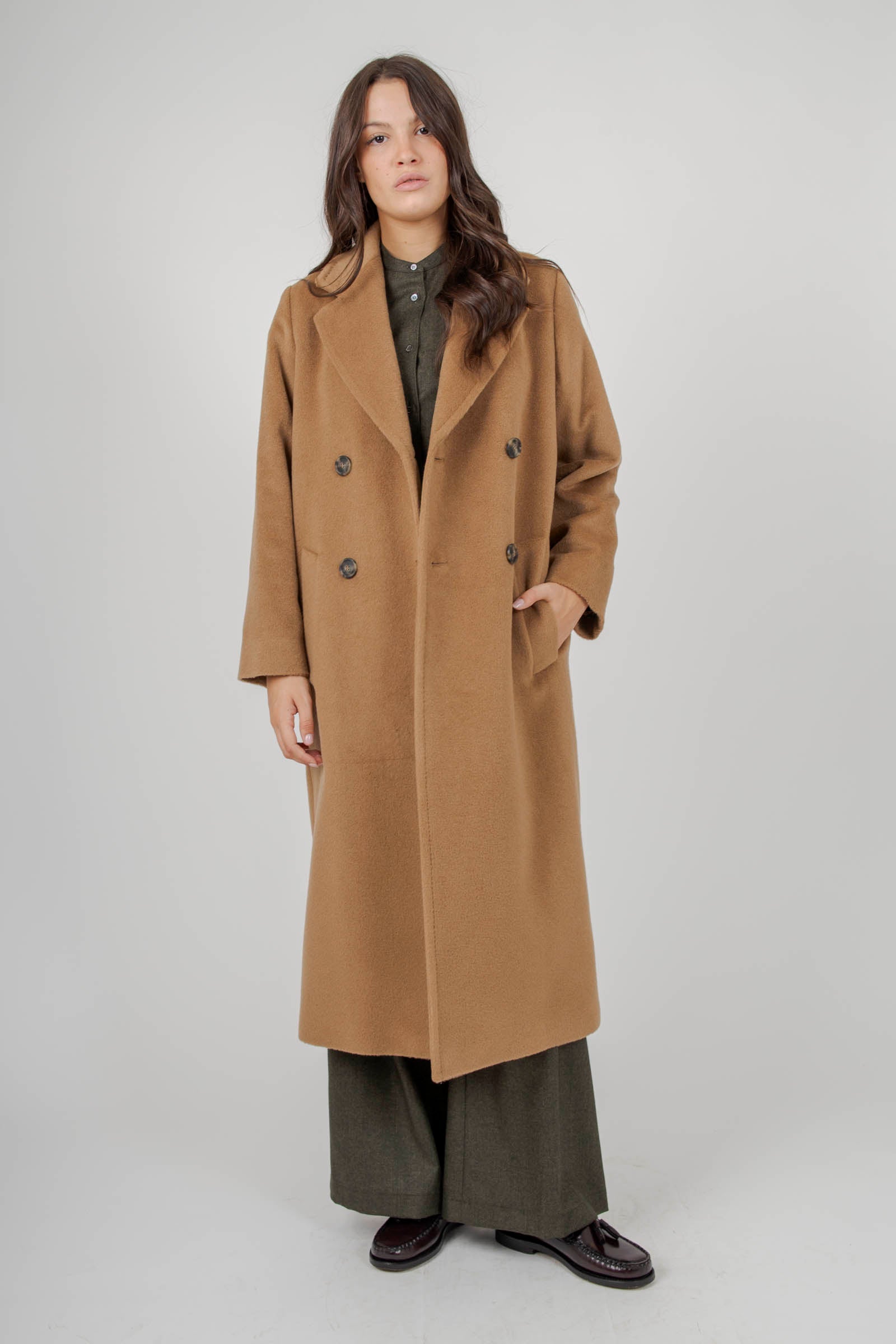 Zufolo Double-breasted Coat In Wool And Alpaca - 6