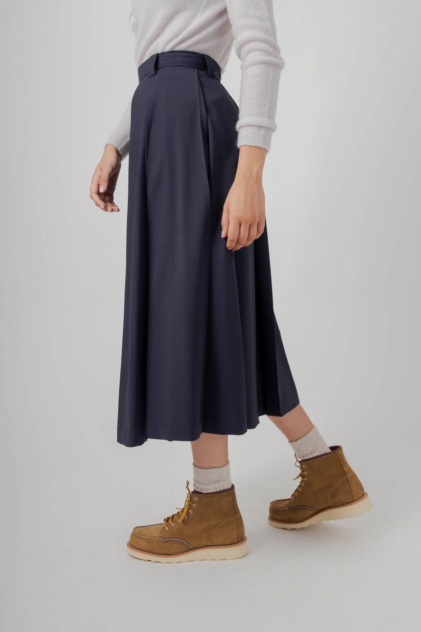 Henrique Pleated Midi Skirt - 3