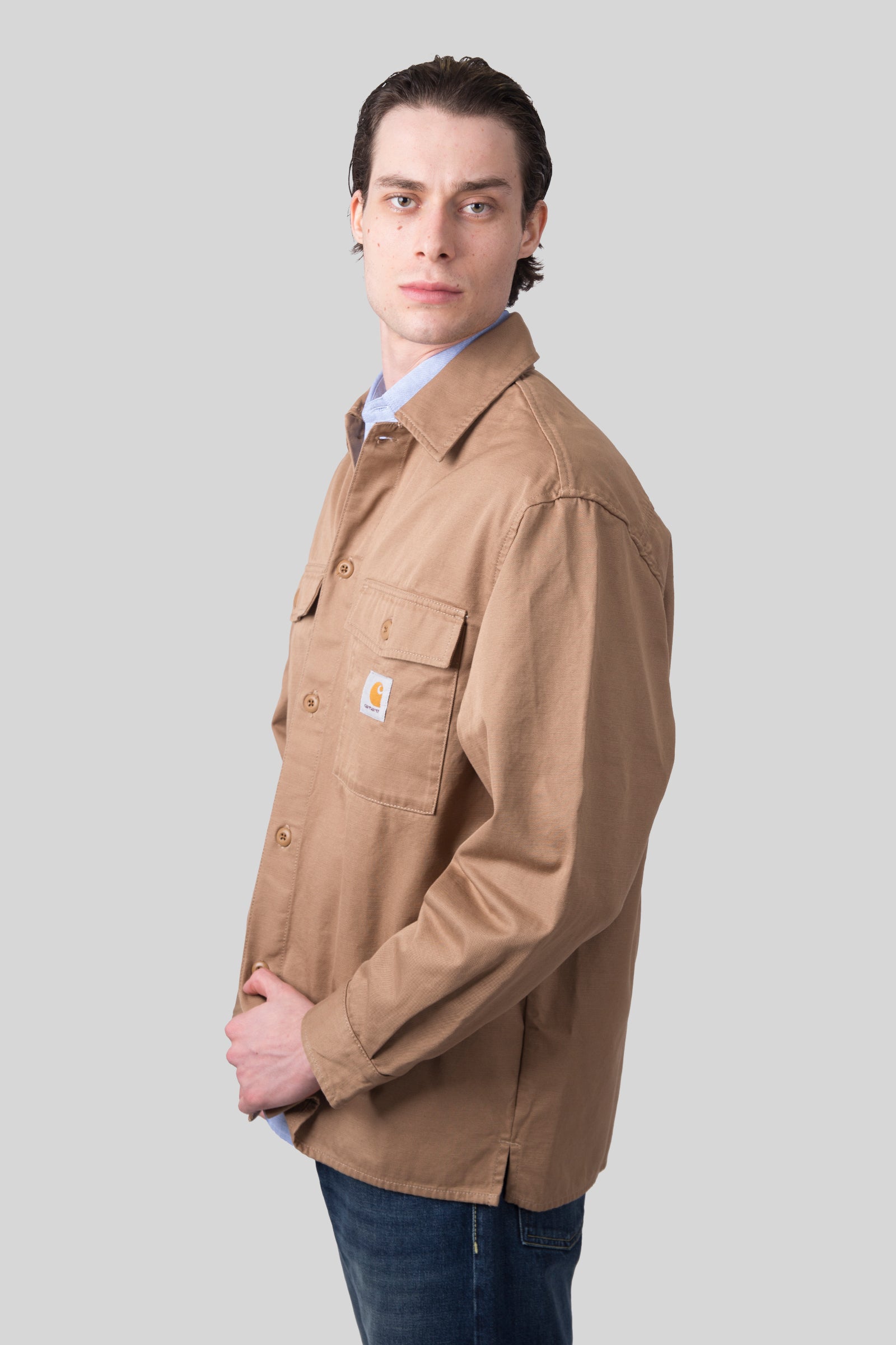 Carhartt Wip Kelly Shirt Jac Beige Uomo - 6