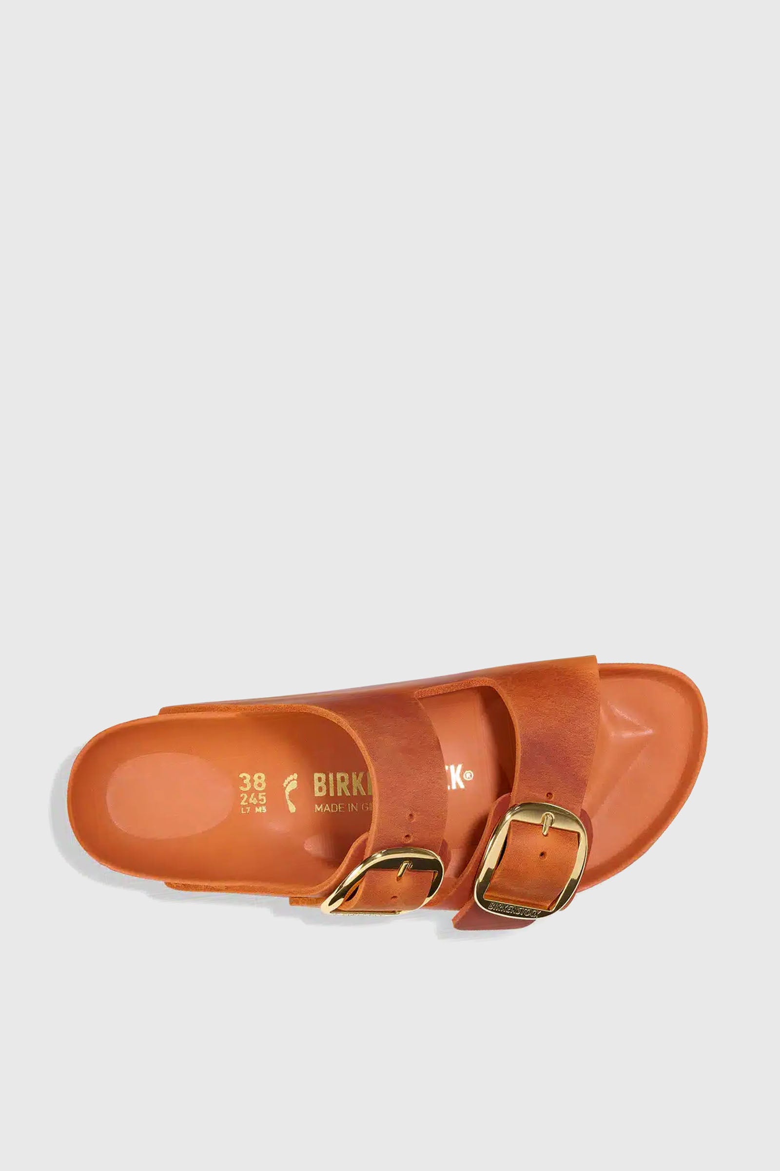 Birkenstock Arizona Big Buckle Pelle Oliata Arancio Donna - 3