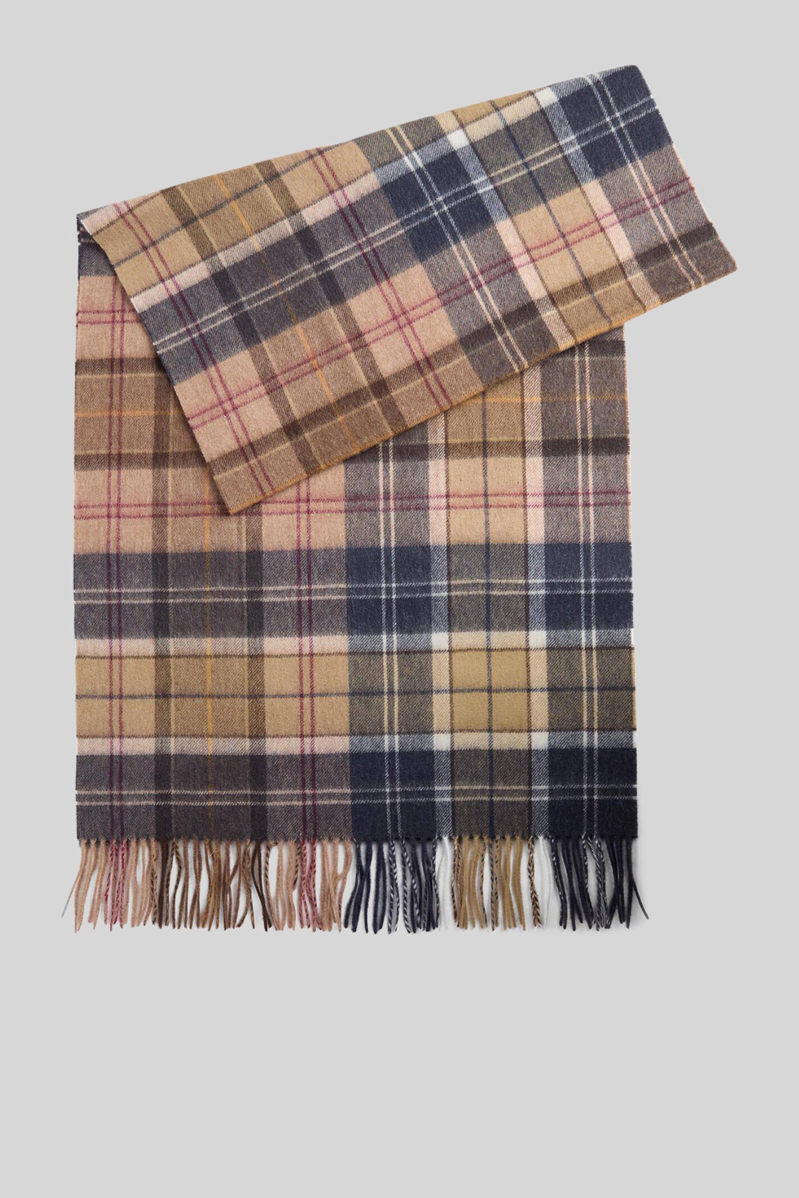 Barbour Sciarpa Serena Tartan Beige/blu Unisex - 1