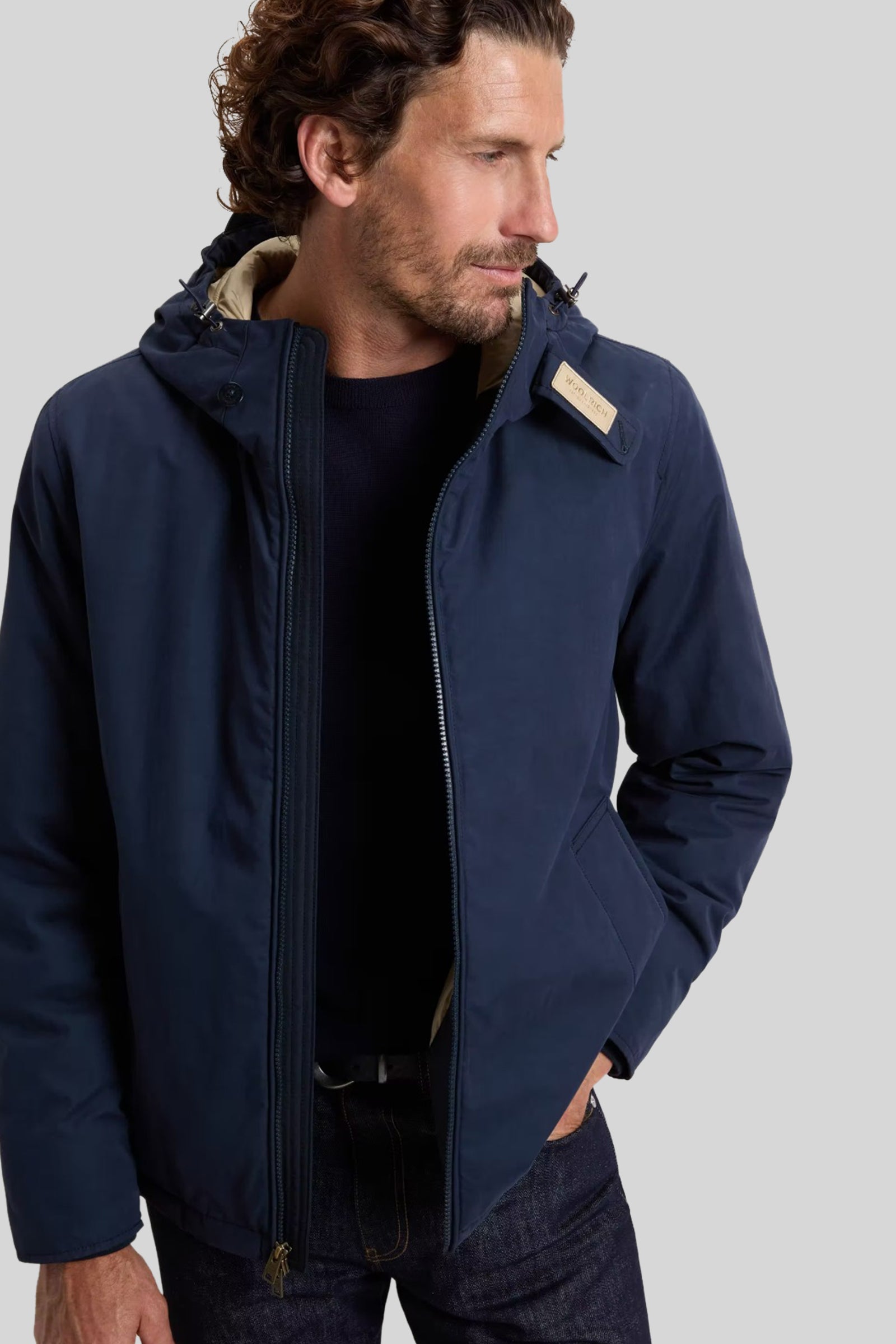 Woolrich Mountain Cloth Pacific Jacket Blu Uomo - 1
