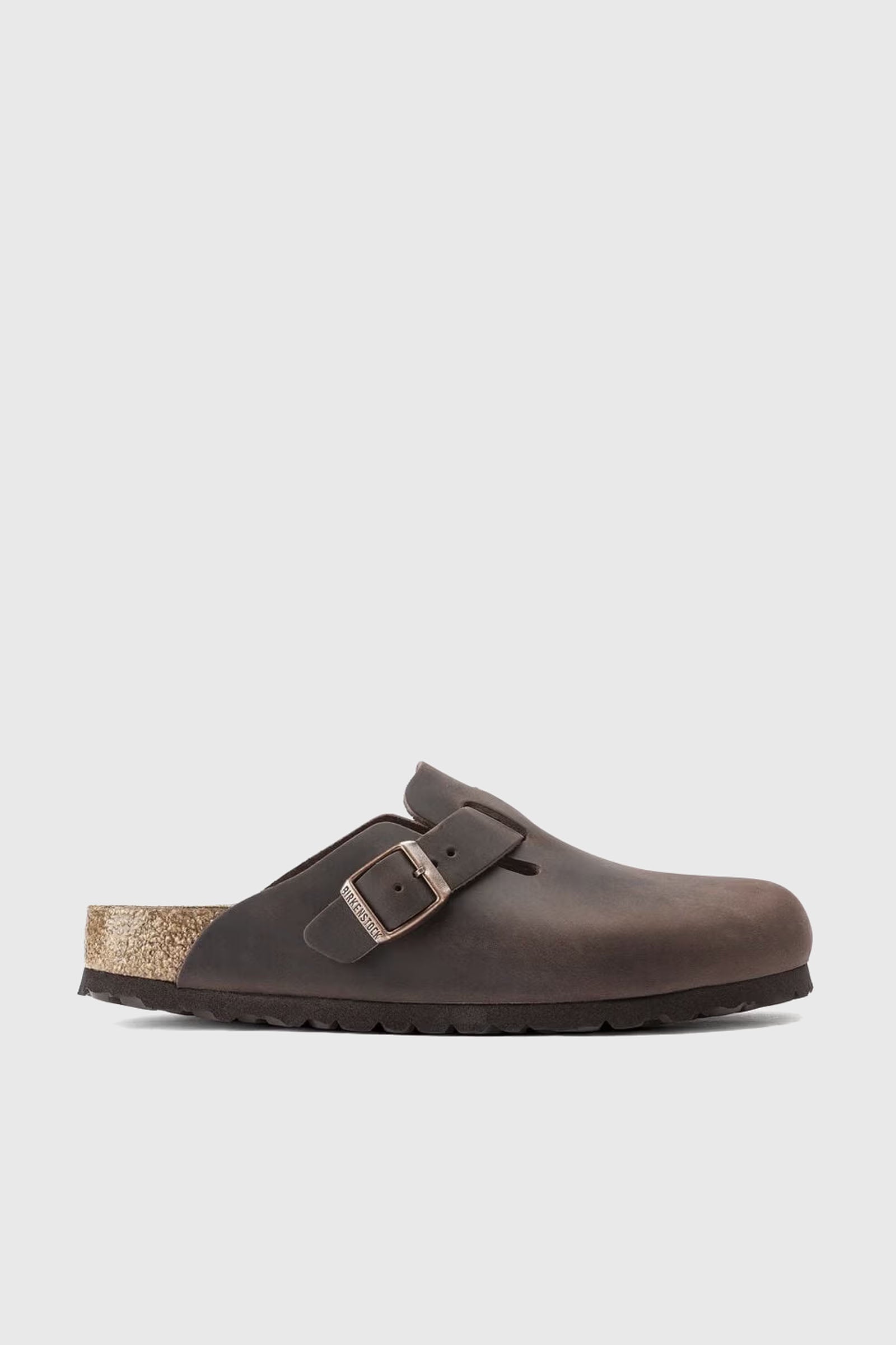 Birkenstock Boston Habana Pelle Oliata Marrone Uomo - 1