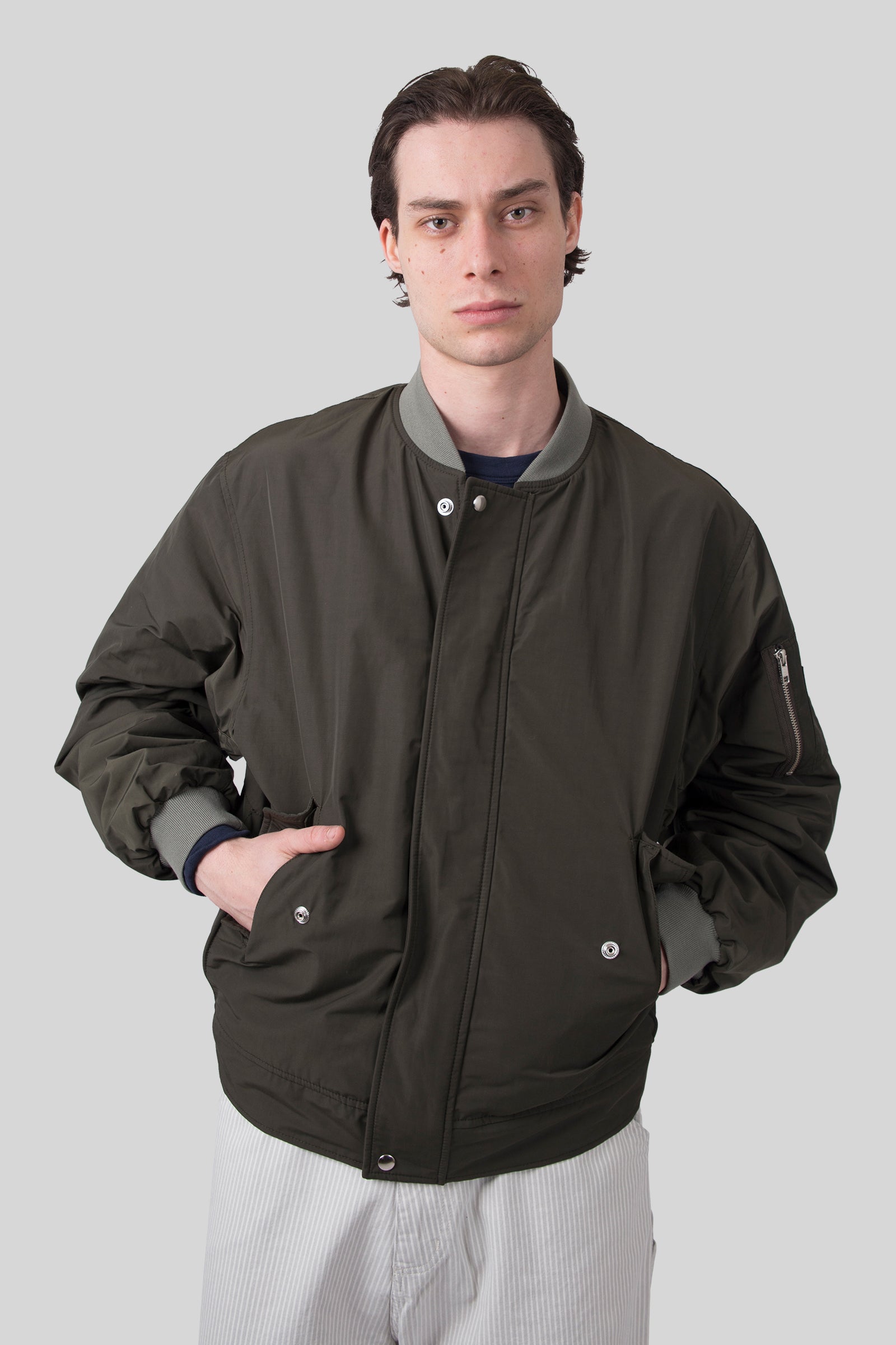 Department Five Bomber Detroit Verde Militare Uomo - 6