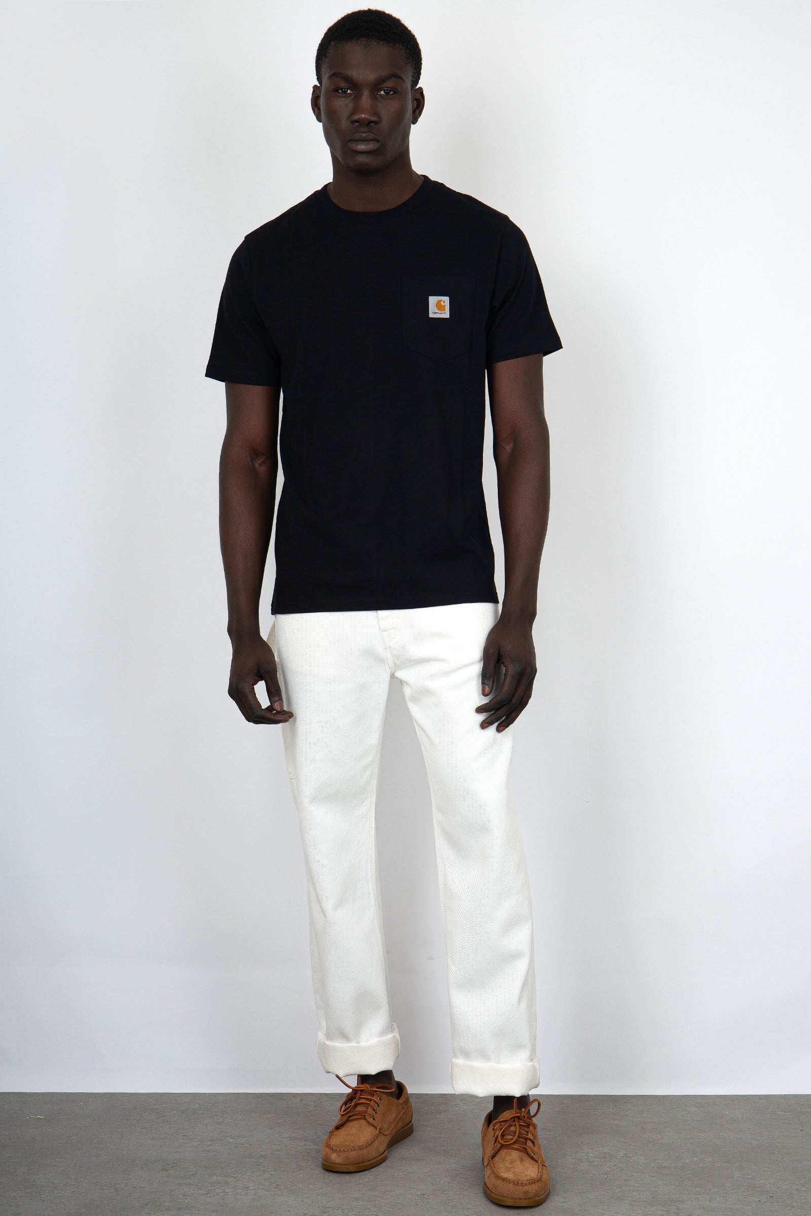 Carhartt WIP Short Sleeve Pocket Cotton T-Shirt Black - 5