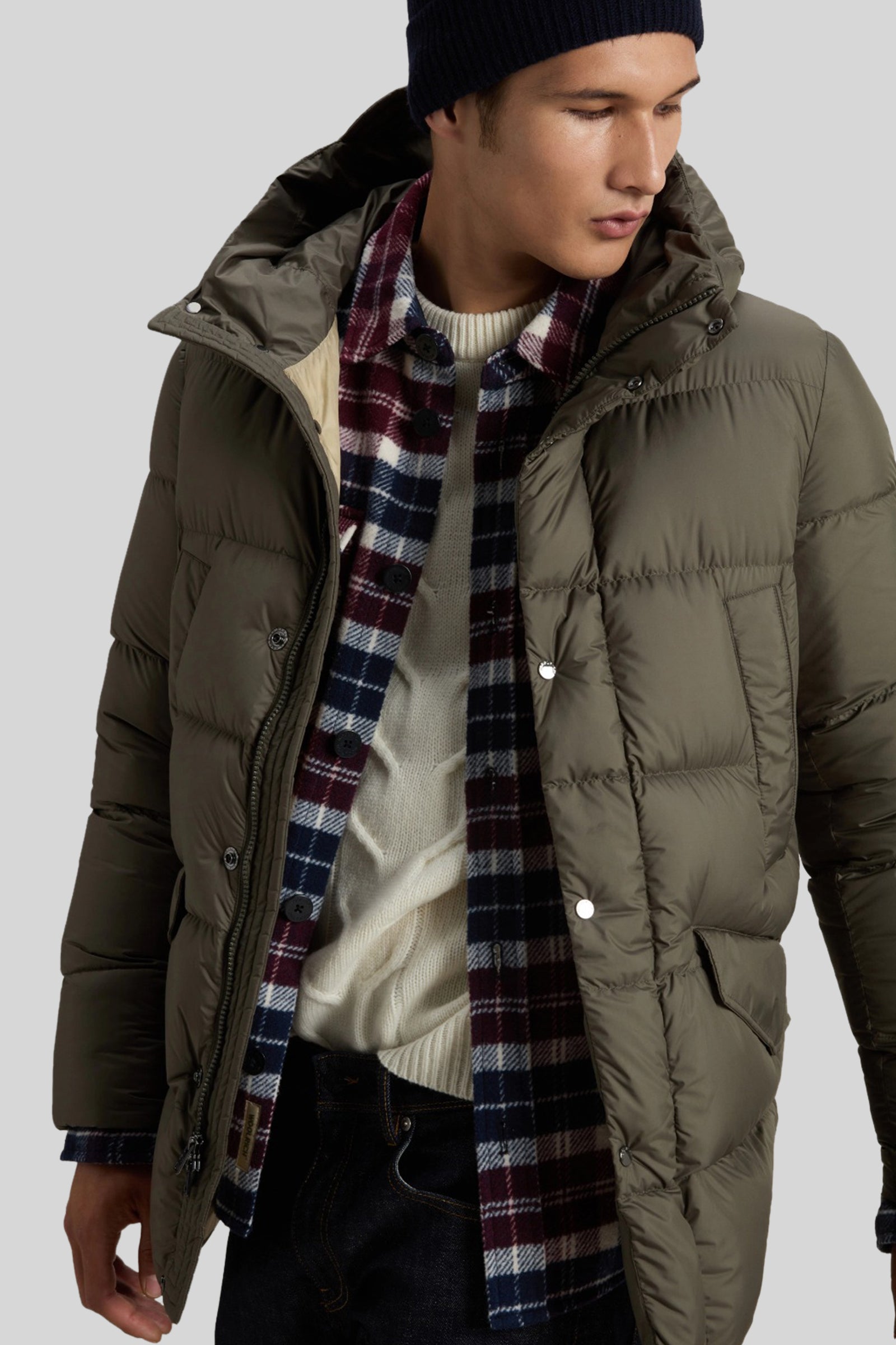 Woolrich Cloud Davis Parka Verde Uomo - 1