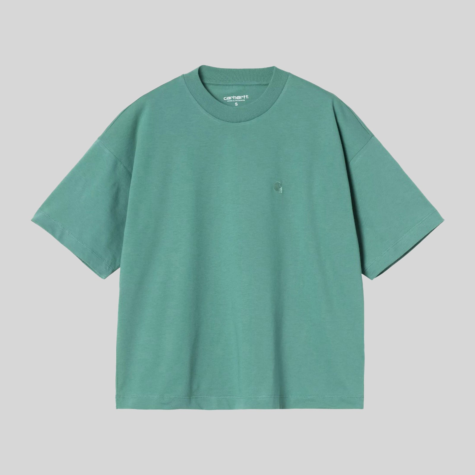 Carhartt Wip T-shirt W' S/s Chester Verde Smeraldo Donna - 3
