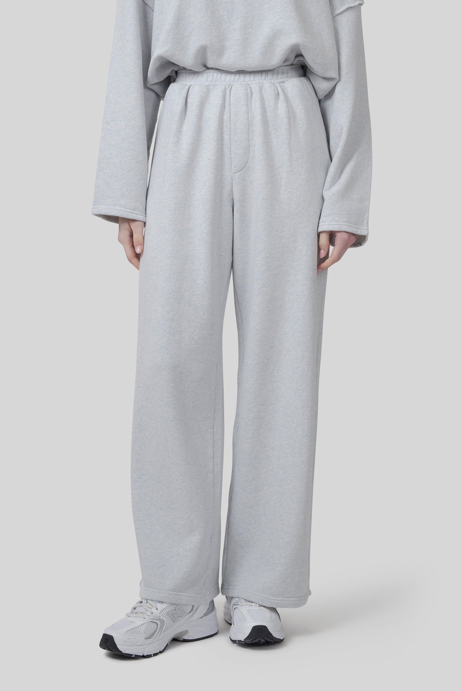 American Vintage Pantalone Jogging Dantown Grigio Chiaro Donna - 8