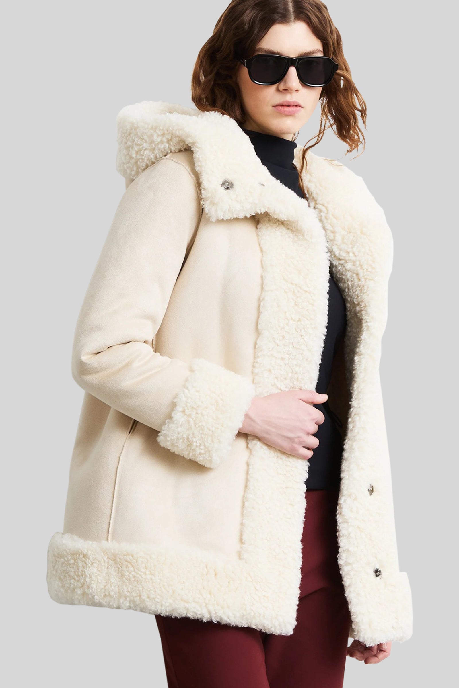 Rrd Lamb Hood Wom Jkt Sabbia Donna - 1