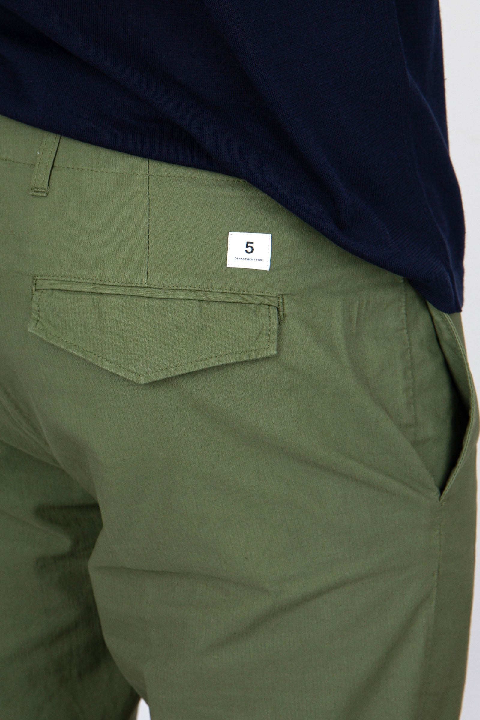 Department Five Pantalone Cotone Verde Militare - 2