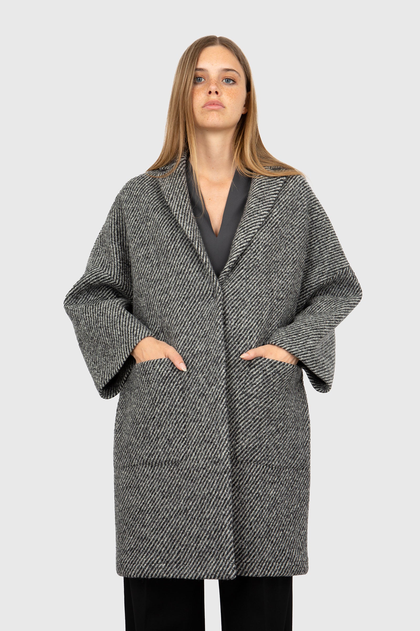 Semicouture Cappotto Sigmund Grigio Donna - 1