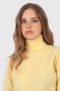 Roberto Collina Maglia Dolcevita Cashmere/seta Giallo Donna roberto collina