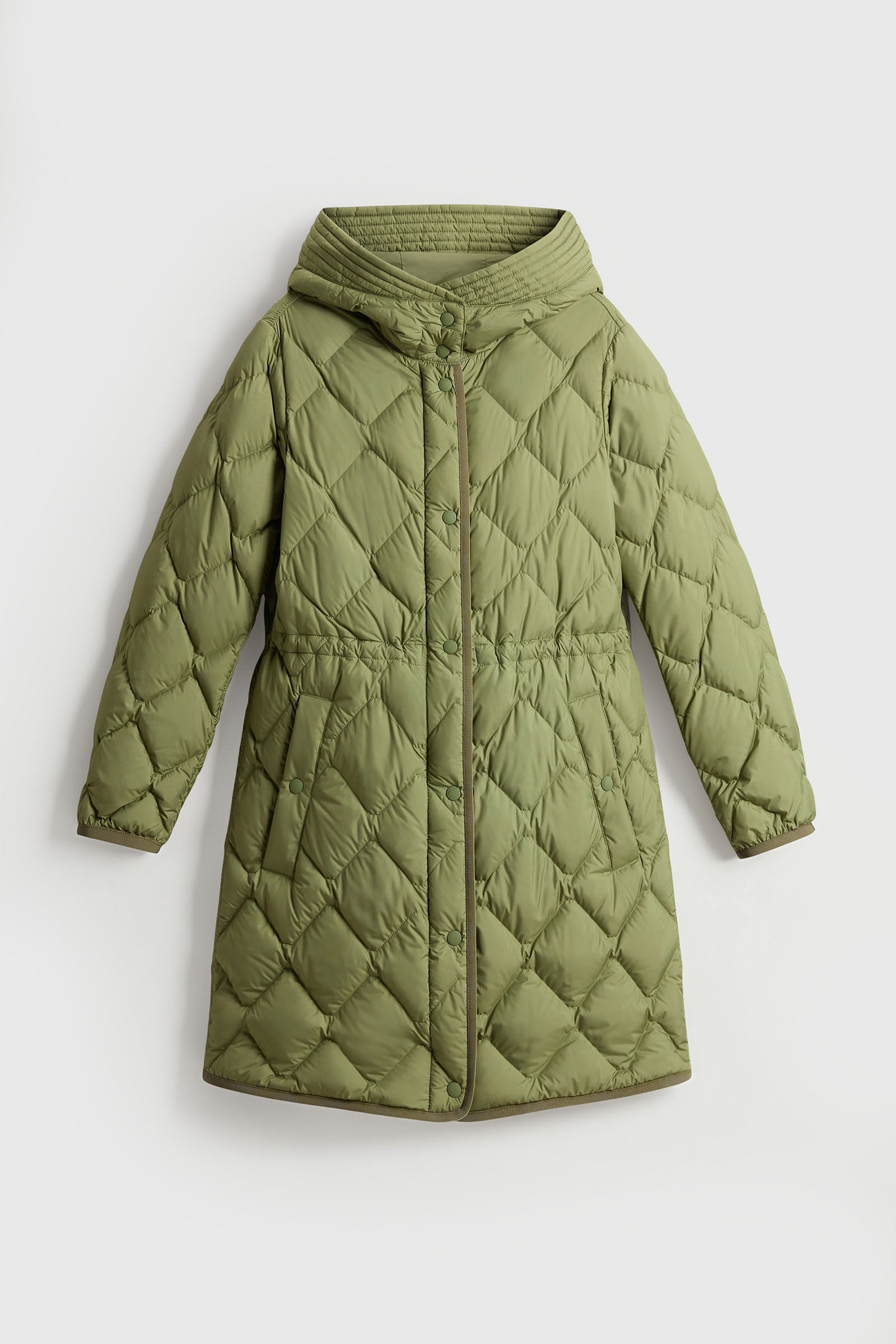 Woolrich Parka Heritage Con Cappuccio Verde Militare Donna - 5