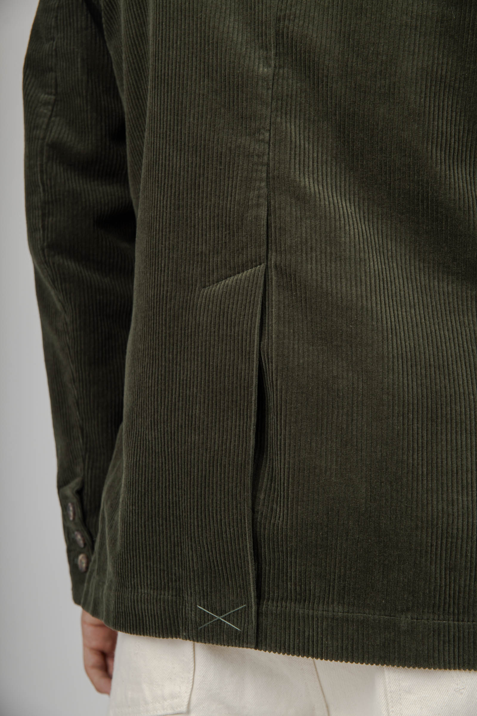 Sebago Blazer Neddick Corduroy Verde Scuro Uomo - 6