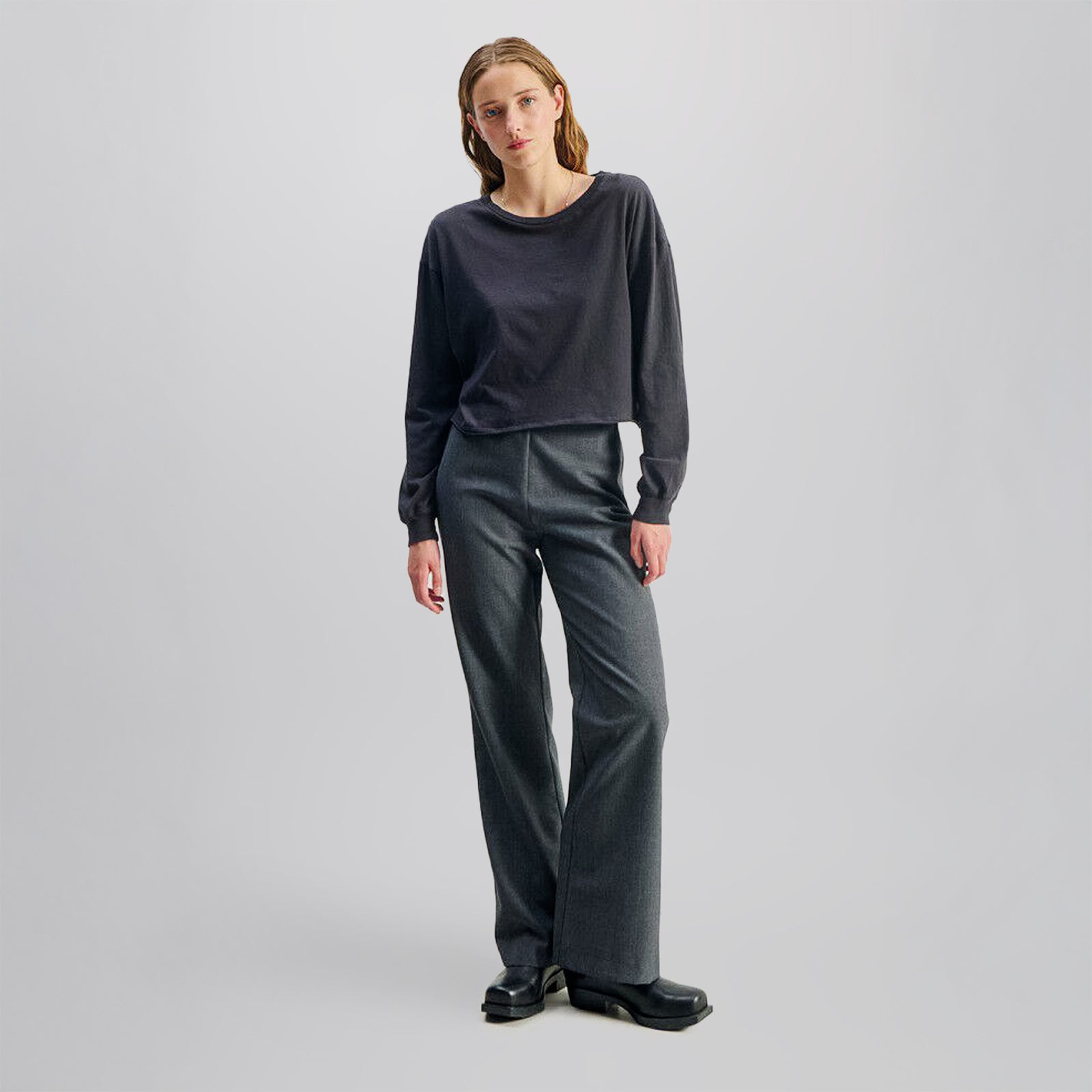 American Vintage T-shirt Apoly Antracite Donna - 7