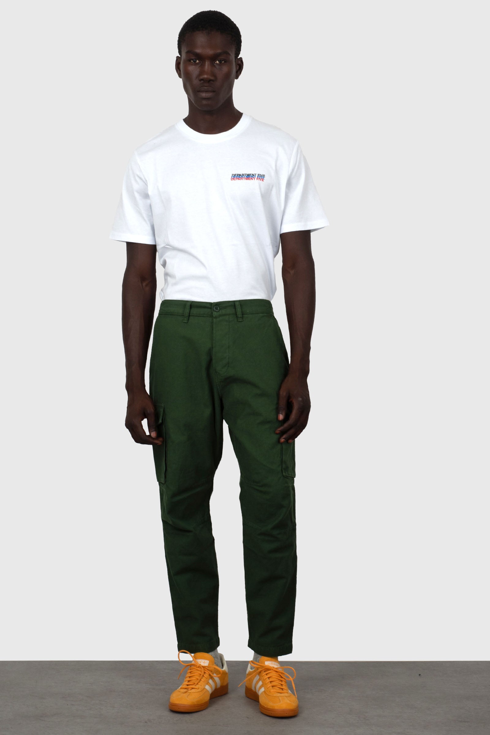 Edwin Pantalone Cargo Sentinel Verde Uomo - 7