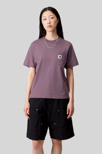 Carhartt Wip T-shirt W' S/s Pocket Lilla Donna carhartt wip