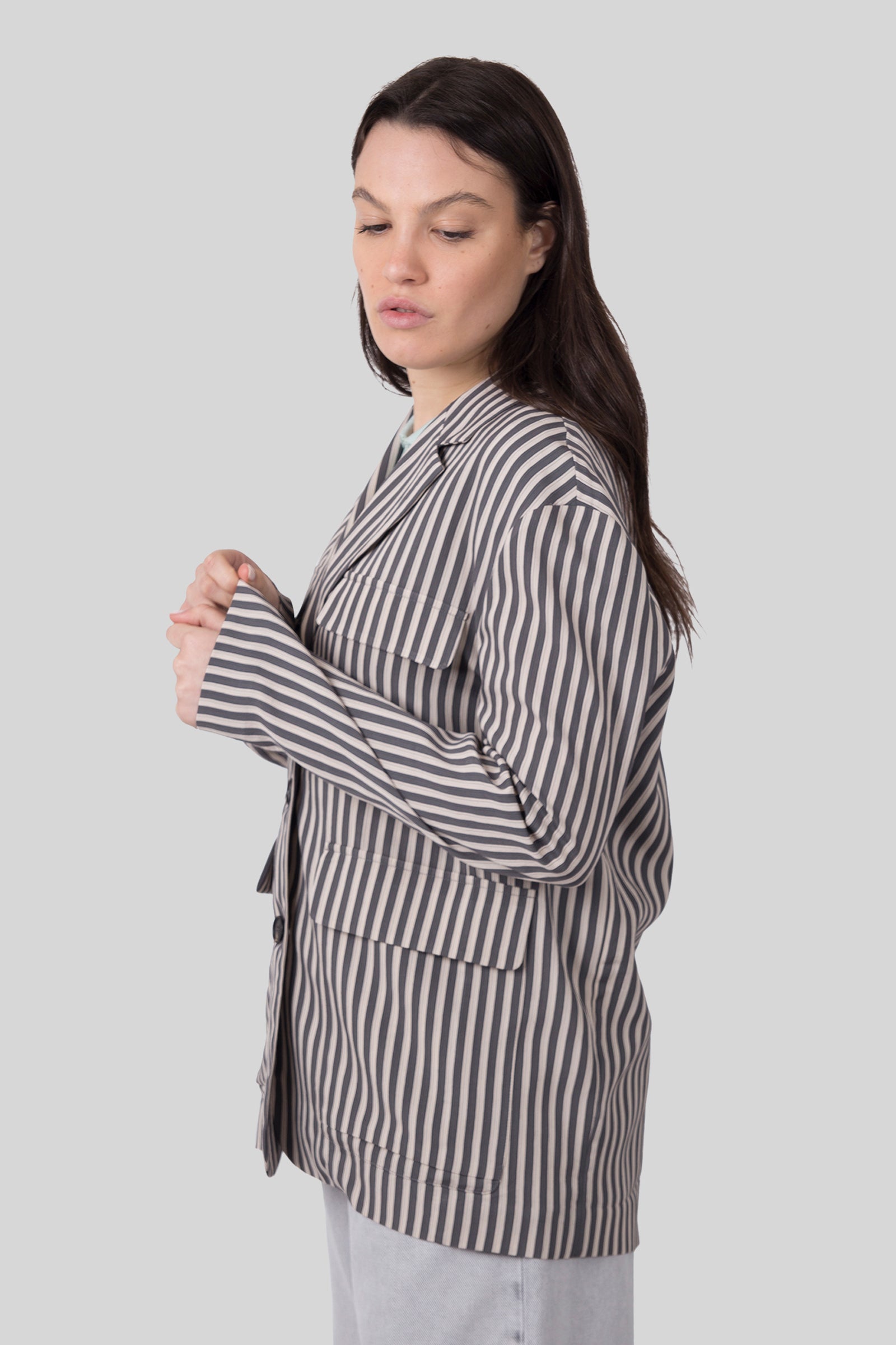 Tela Giacca Tangeri Grigio Donna - 3