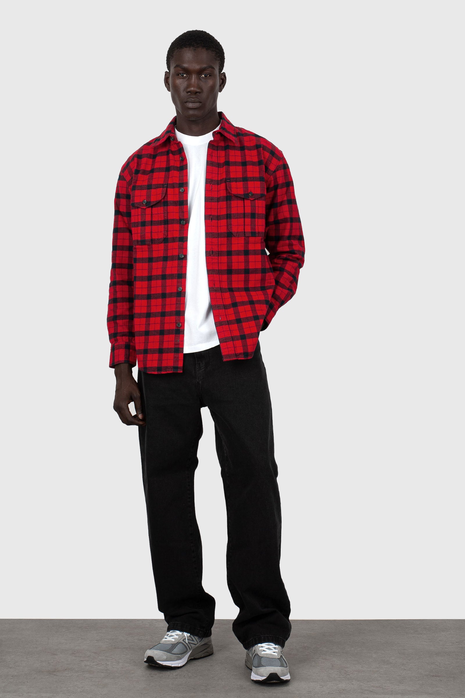 Filson Camicia Alaskan Guide Nero/rosso Uomo - 2