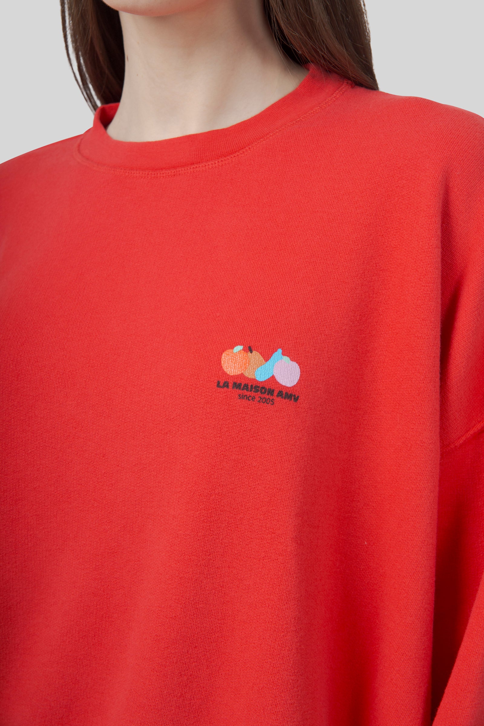 American Vintage Felpa Atubay Rosso Donna - 4