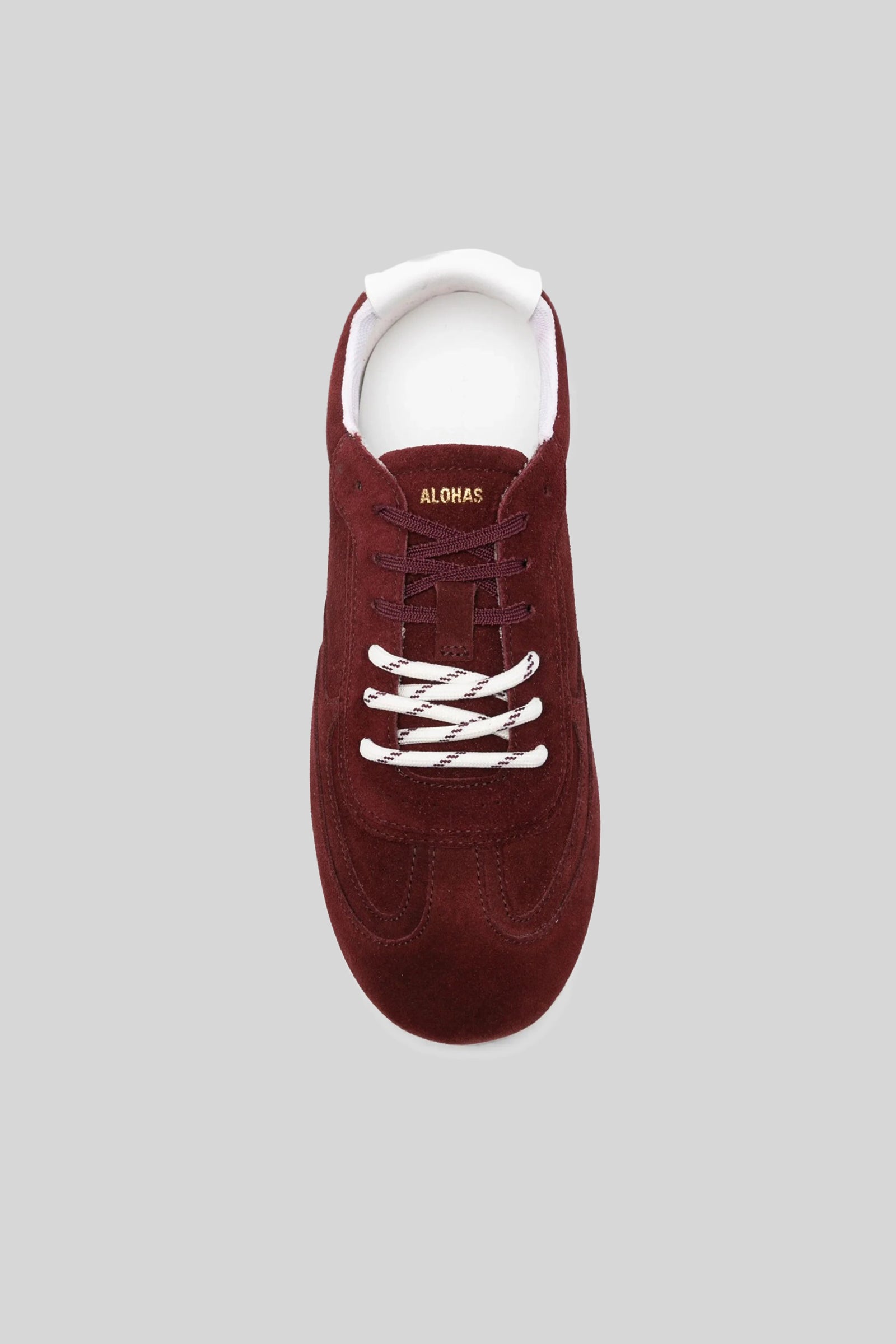 Alohas Sneaker Tb.24 Suede Burgundy Leather Bordeaux Donna - 4