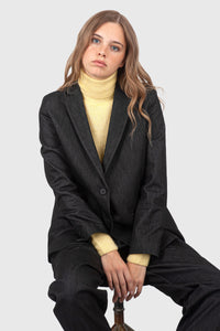 Rrd Marina Boyfriend Wom Blazer Nero Donna rrd