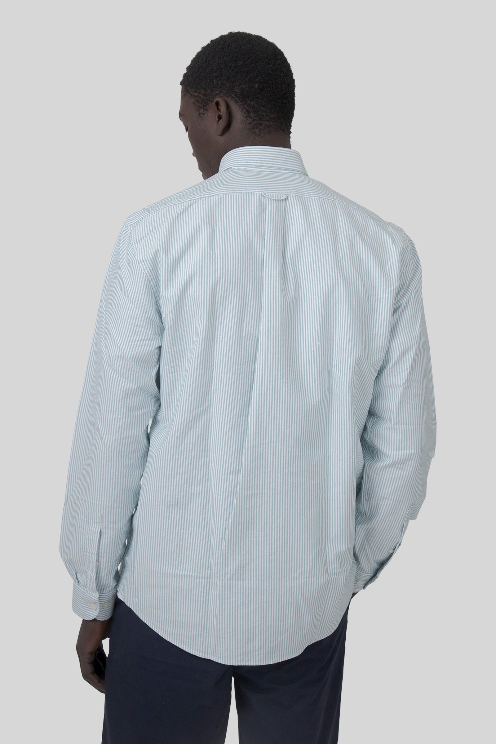 Sebago Camicia Doubling Ox Bianco/verde Unisex - 5