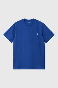 Carhartt WIP T-Shirt S/S Chase Cotone Royal carhartt wip