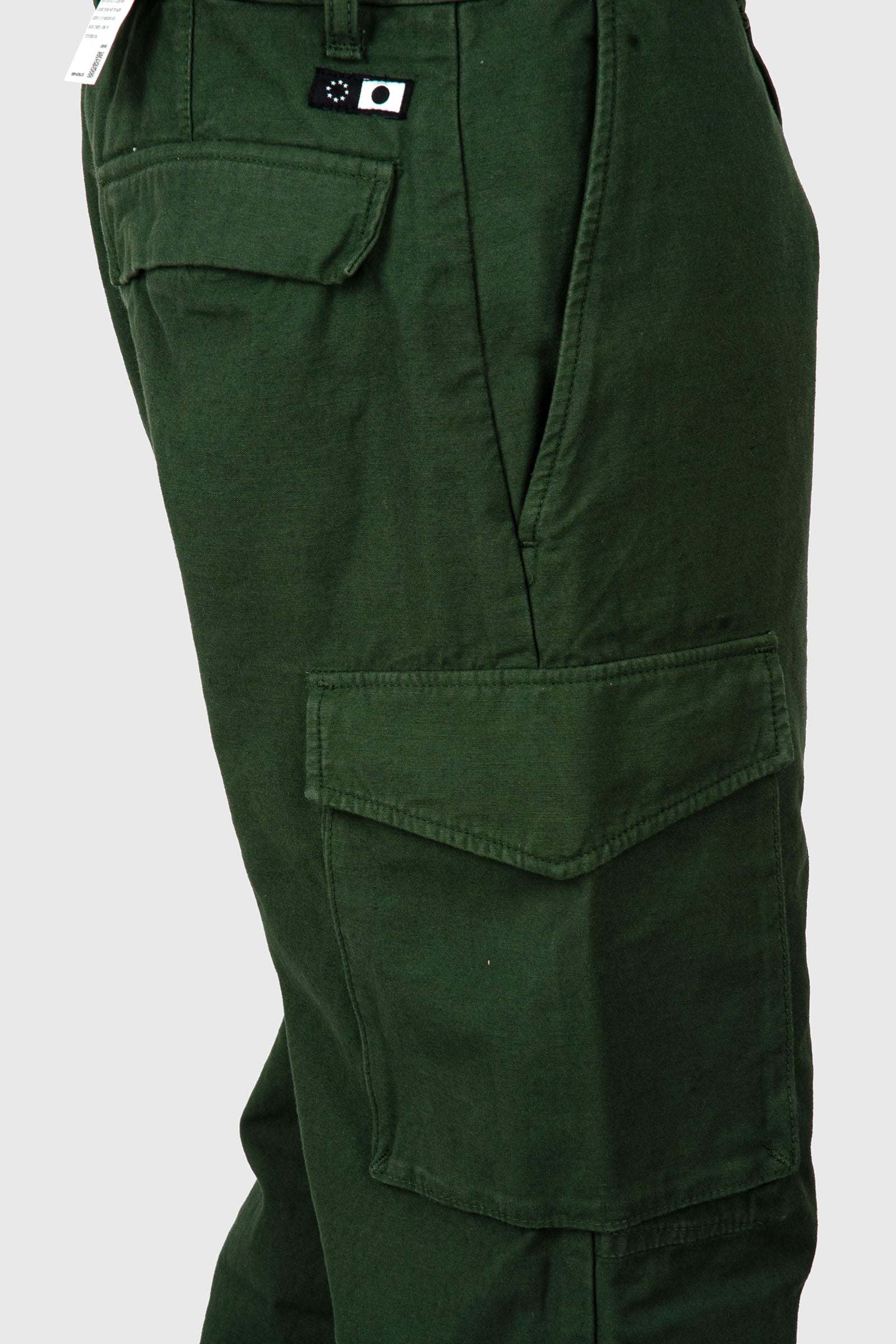 Edwin Pantalone Cargo Sentinel Verde Uomo - 4