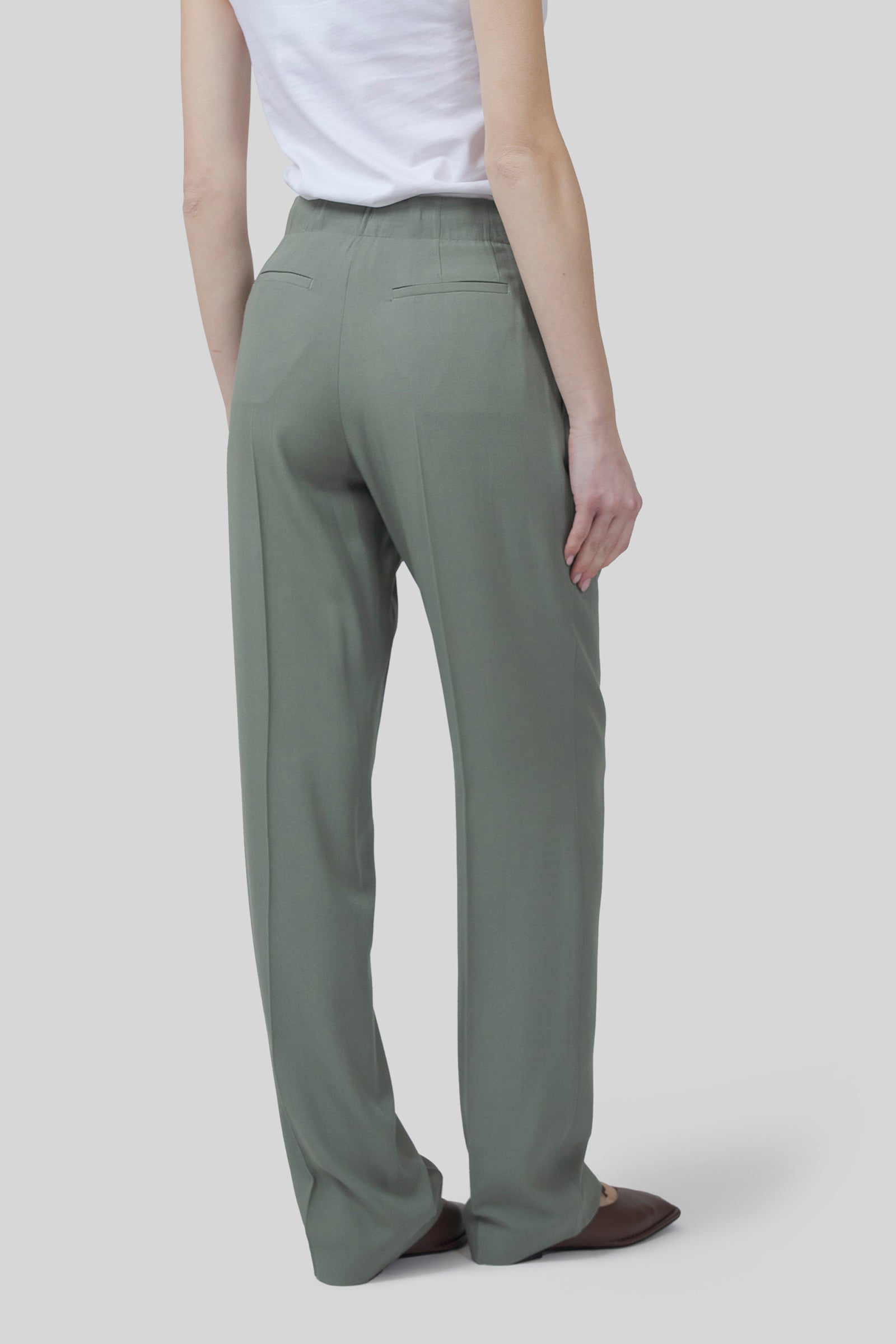 Semicouture Pantalone Linda Verde Acqua Donna - 5