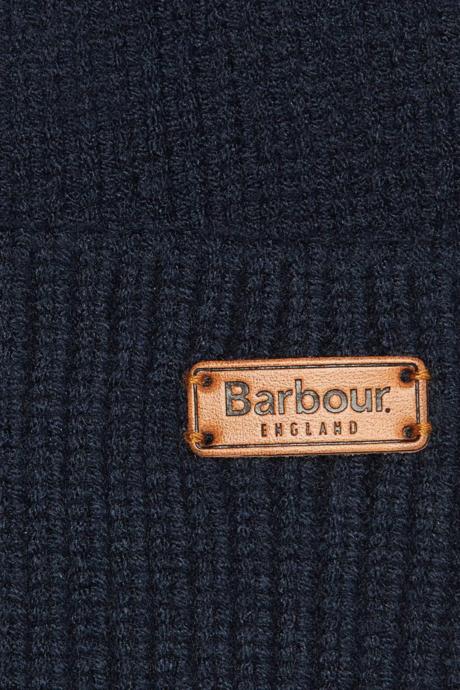 Barbour Dover Beanie Tartan & Sciarpa In Lana Blu Donna - 5