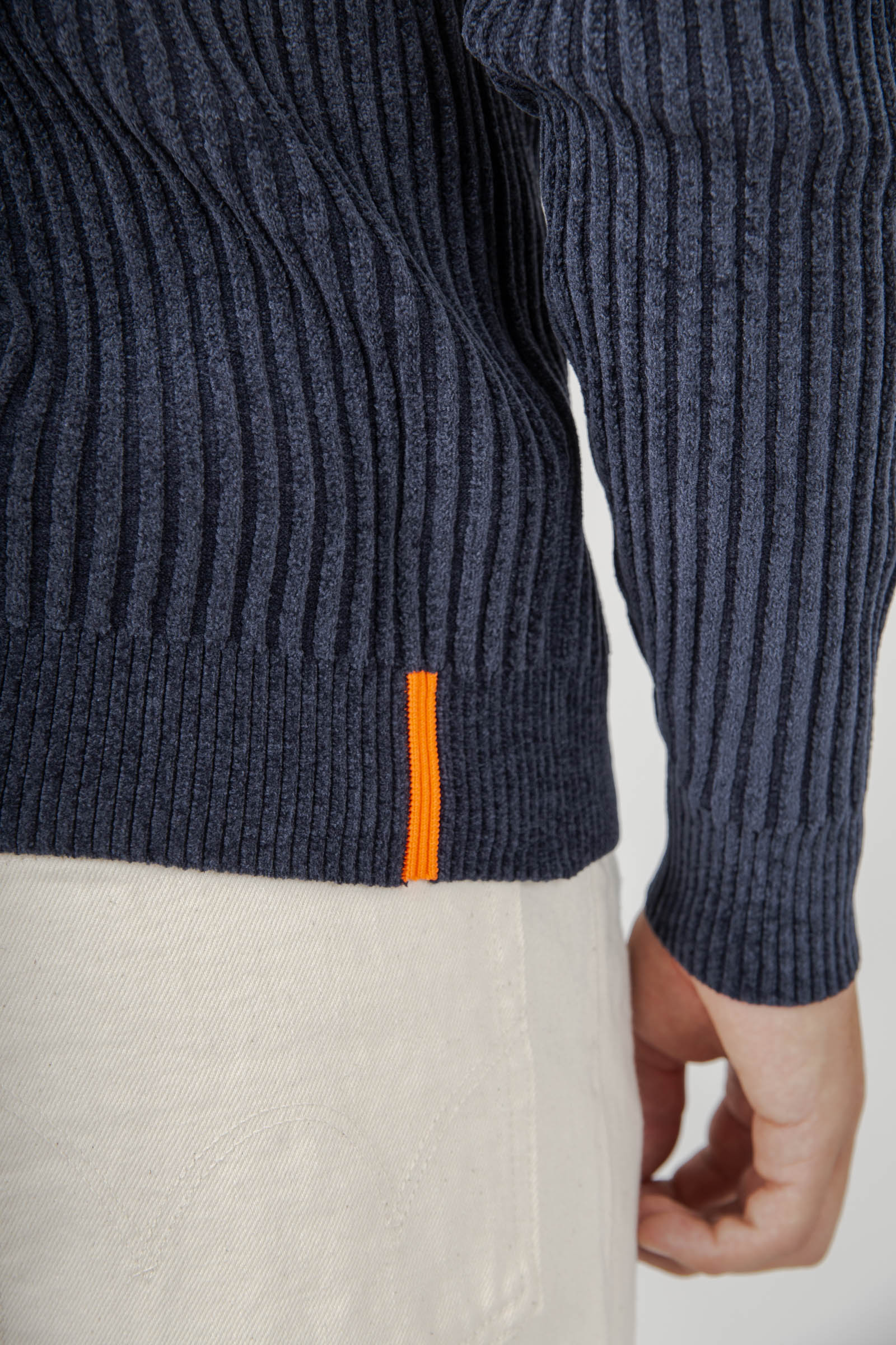 Rrd Maglia Velvet Rave Turtleneck Blu Scuro Uomo - 4