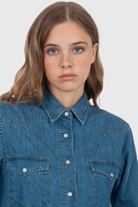 Aspesi Camicia Denim Denim Medio Donna aspesi