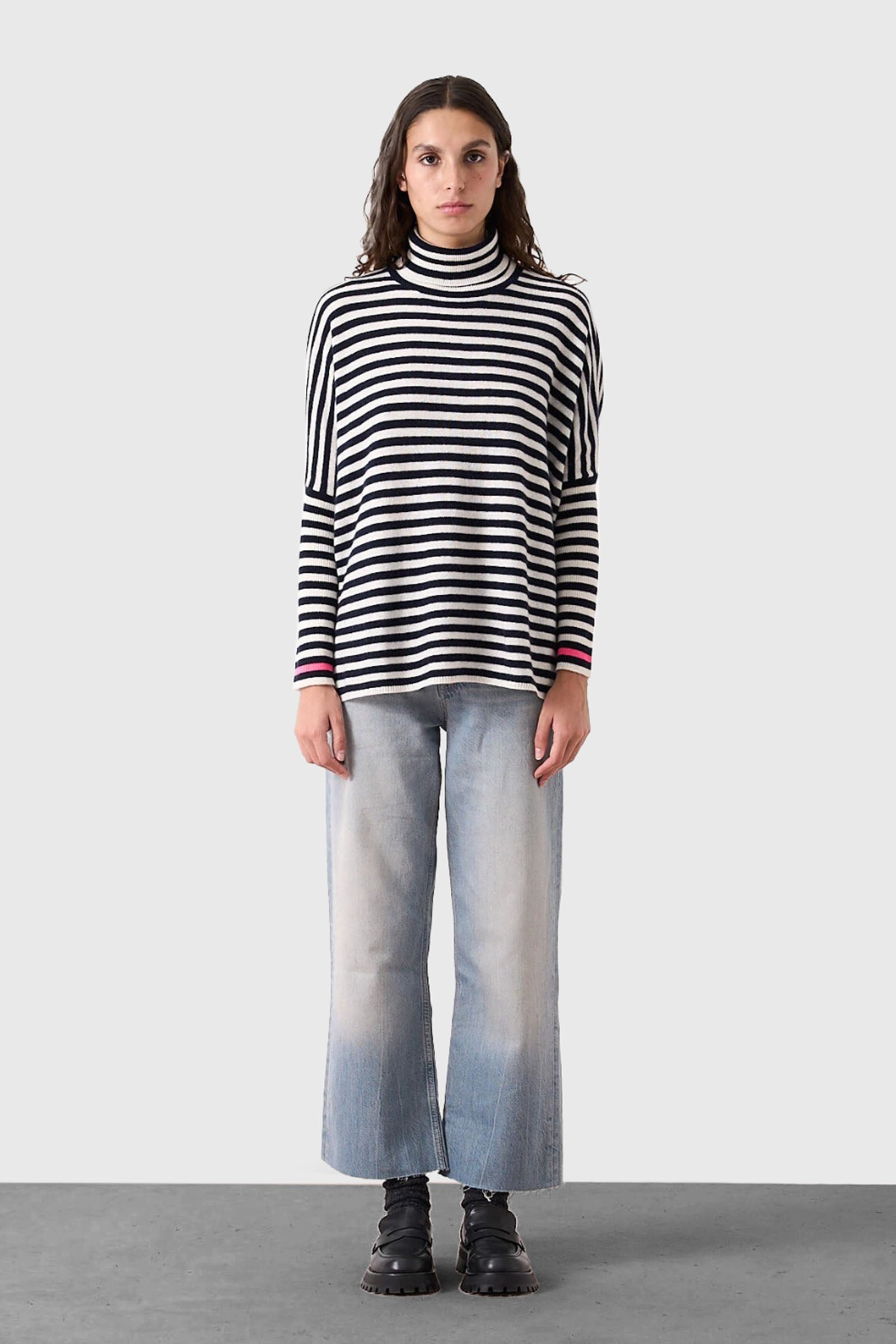 Absolut Cashmere Maglia Joanna Bianco/blu Donna - 2